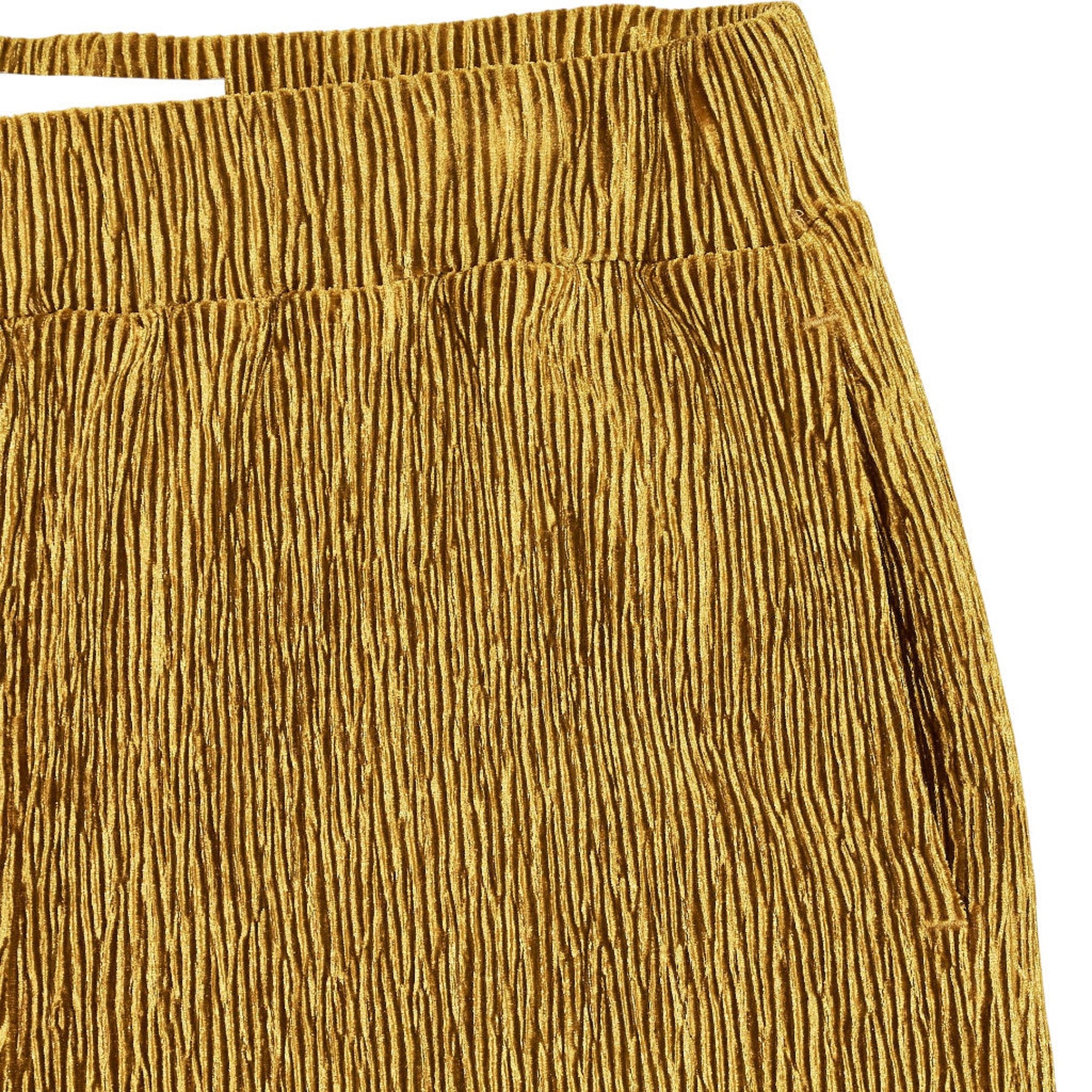 Wyse Gold Crinkle Trousers