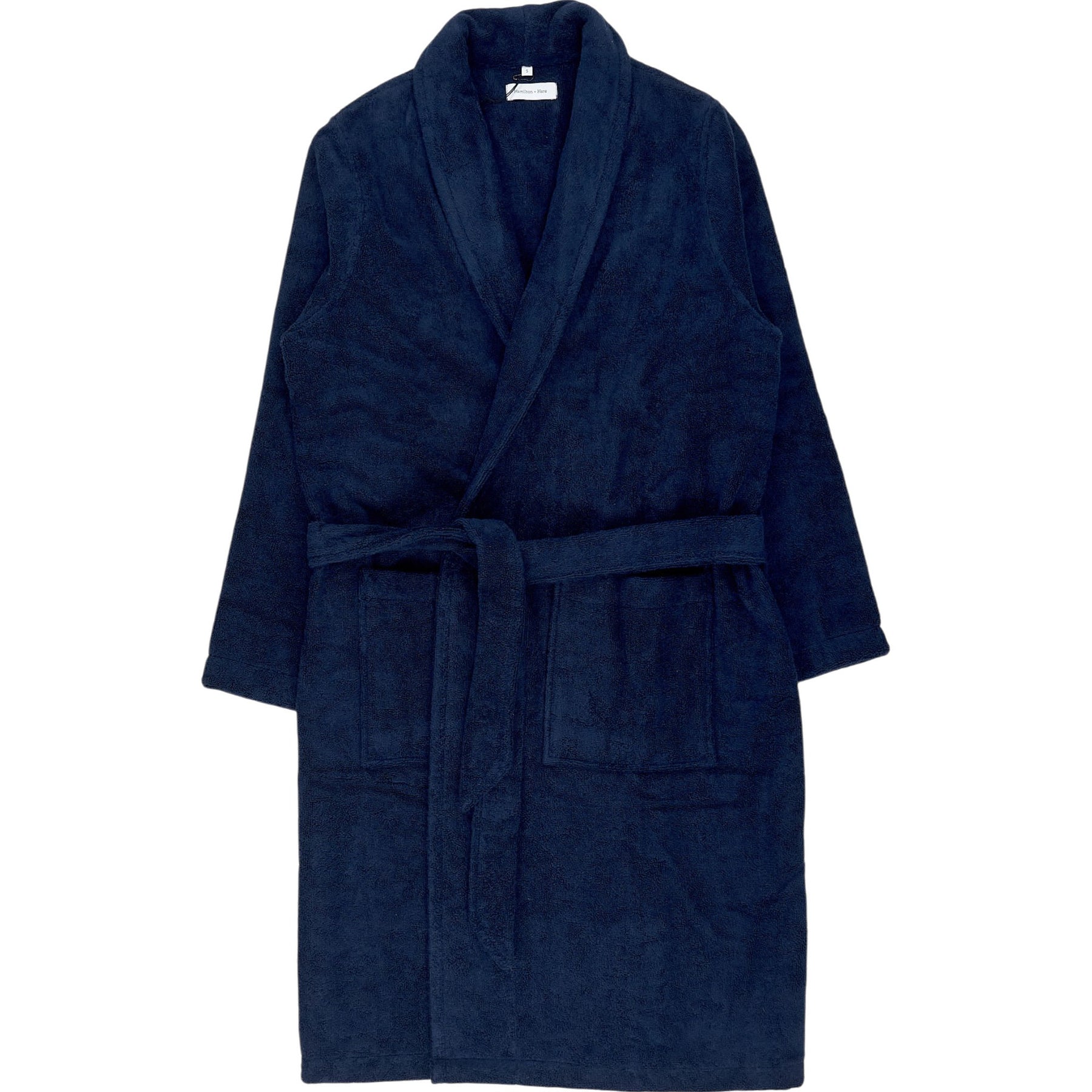 Hamilton + Hare Navy Relax Robe