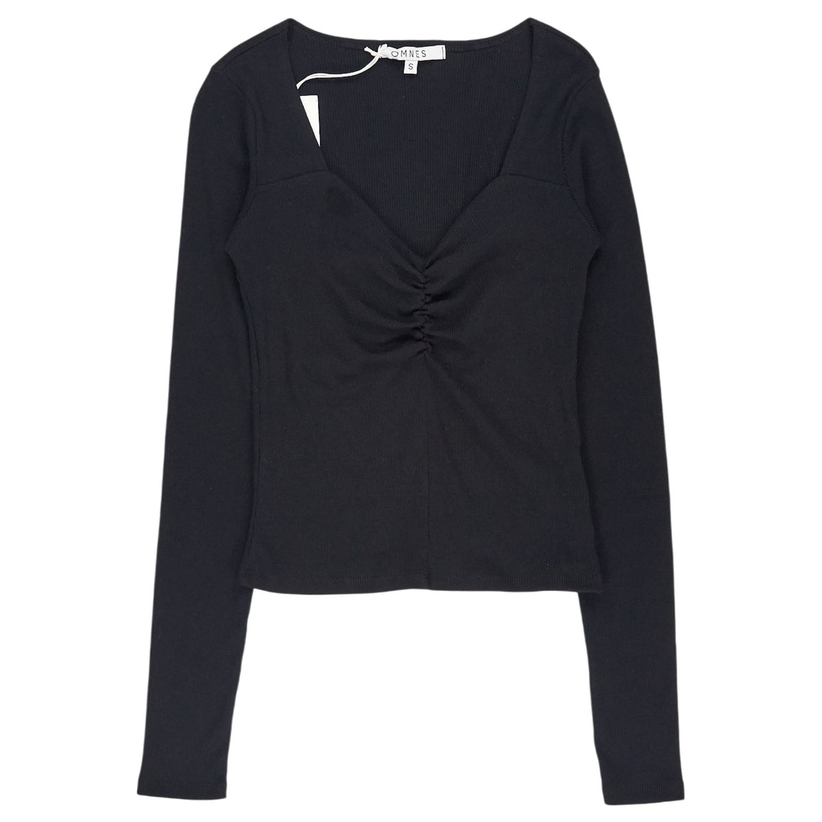 OMNES Black Lucinda Jersey Top