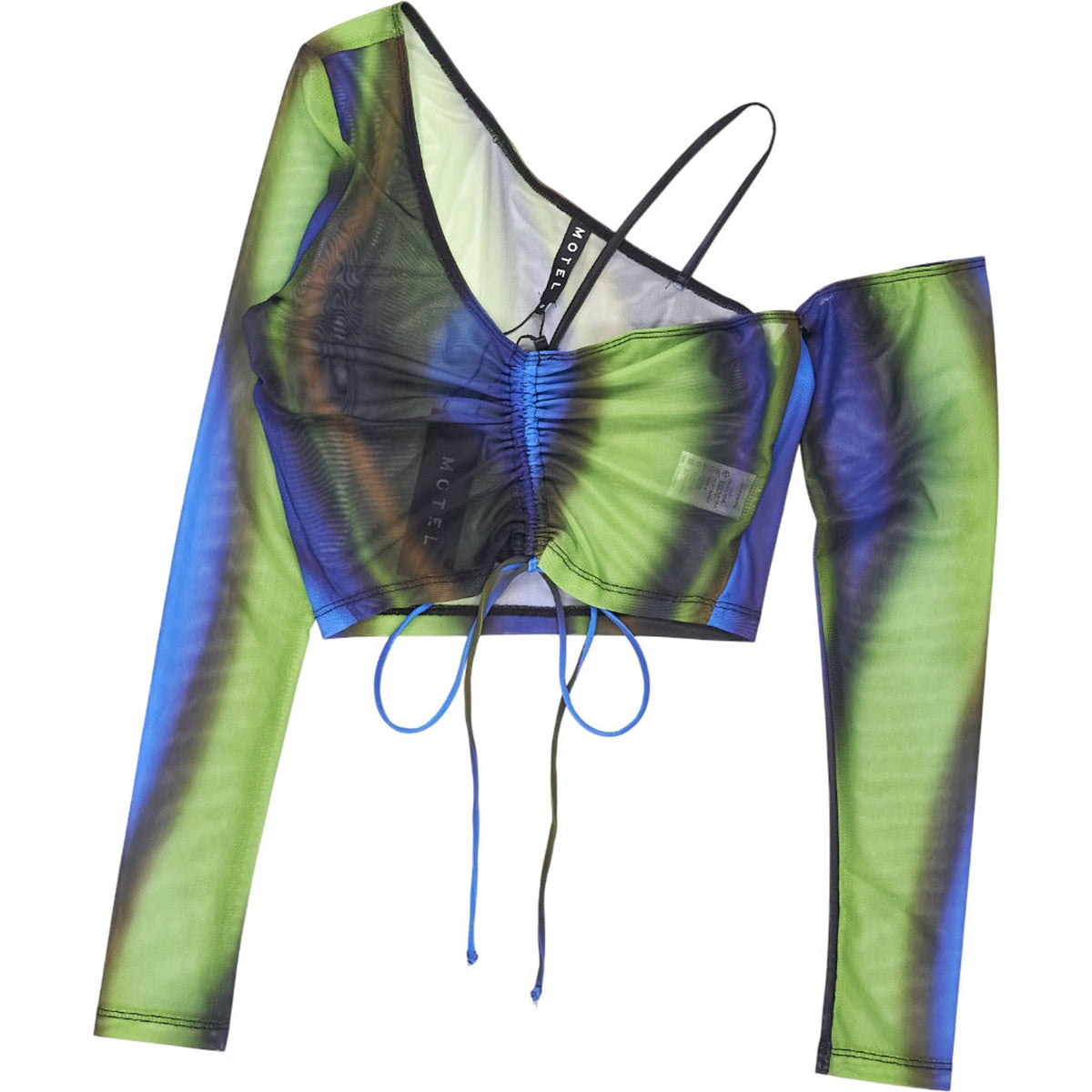 Motel Green Blue Mesh Tapi Top