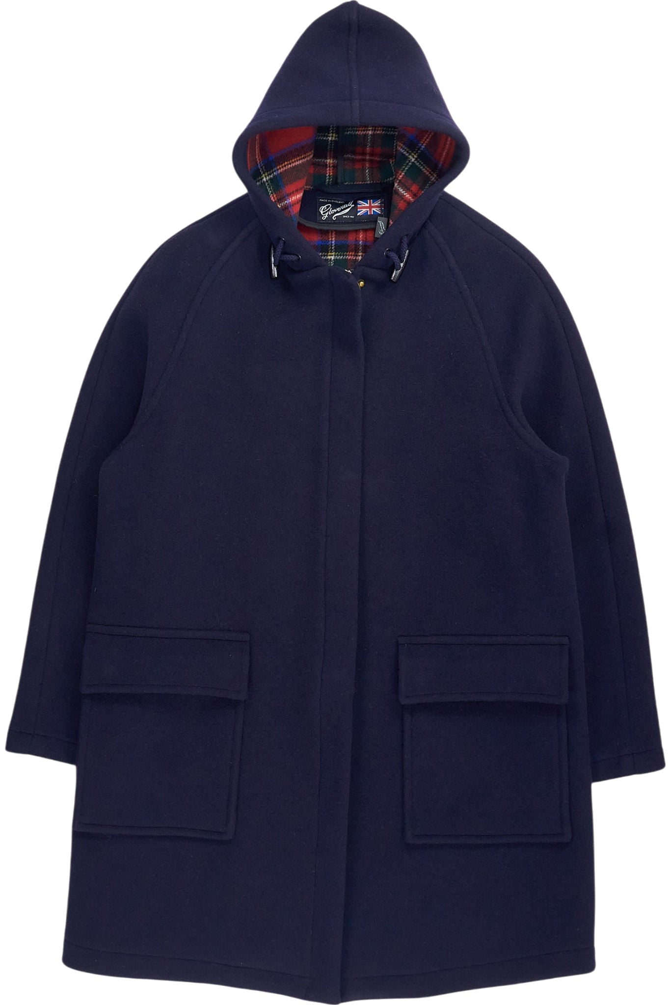 Gloverall Navy Wool Blend Duffle Coat