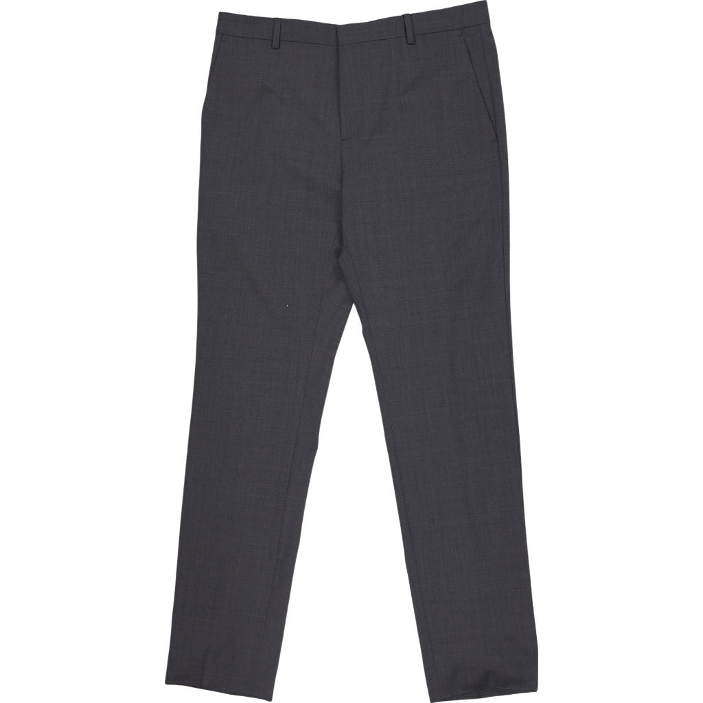 Calvin Klein Grey Wool Blend Slim Fit Trousers