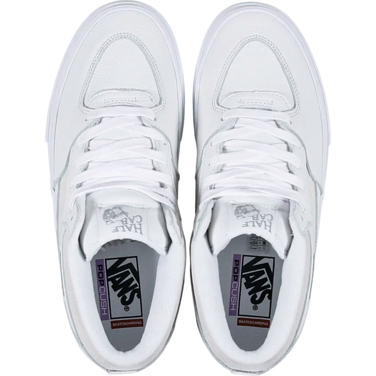 Vans White Half Cab Skate Shoes Daz White/White