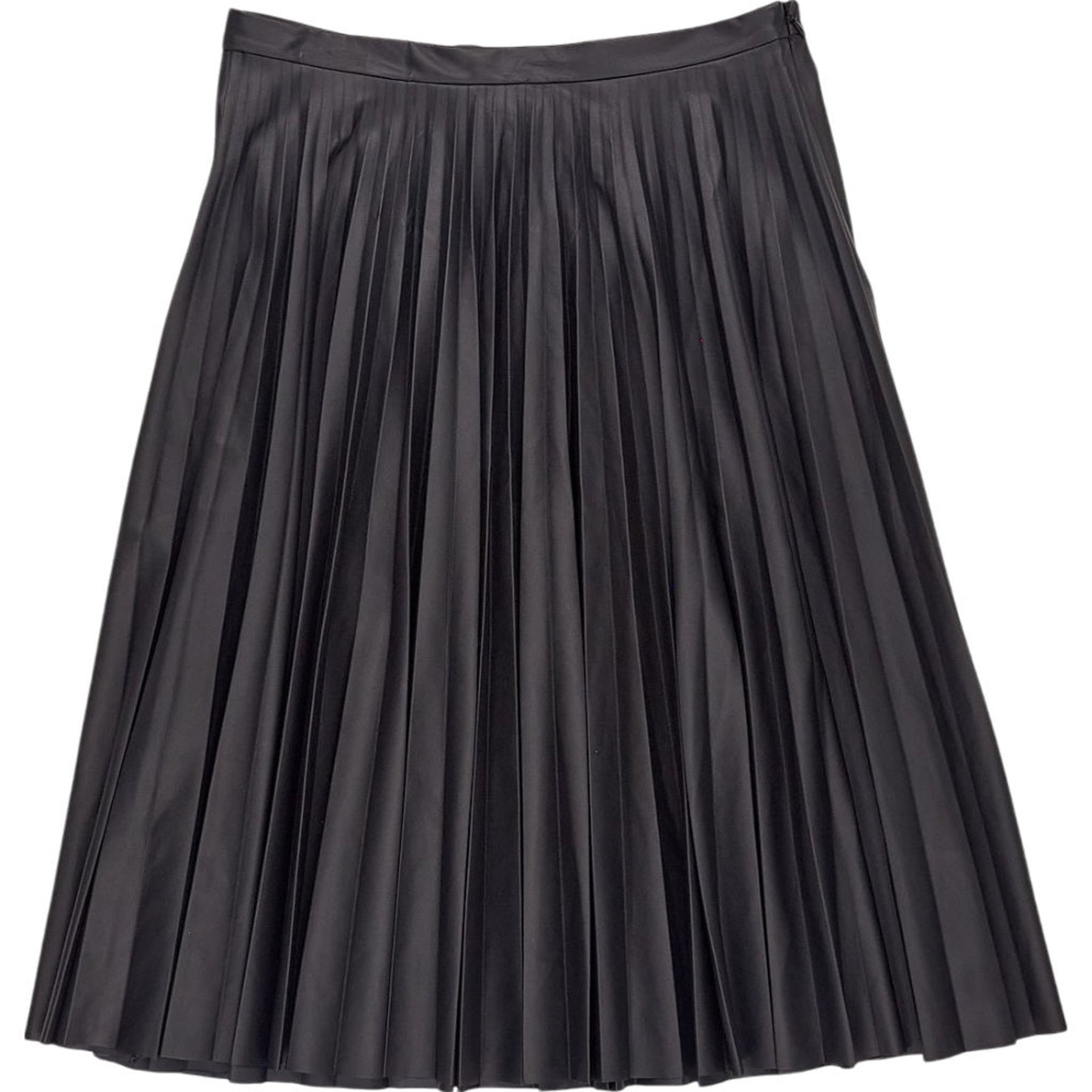 MaxMara Black Pleated Midi Skirt