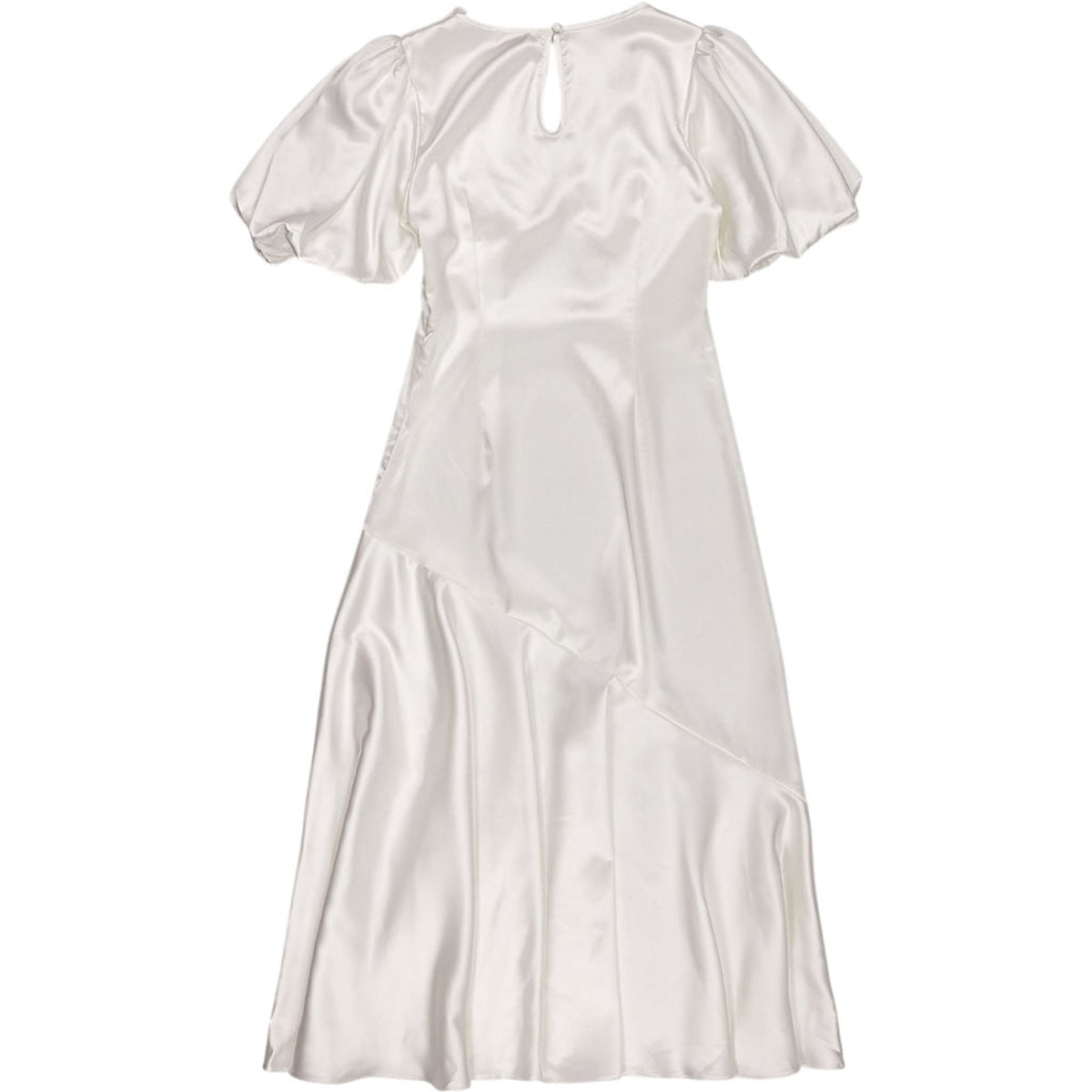 Vivere White Satin Dress
