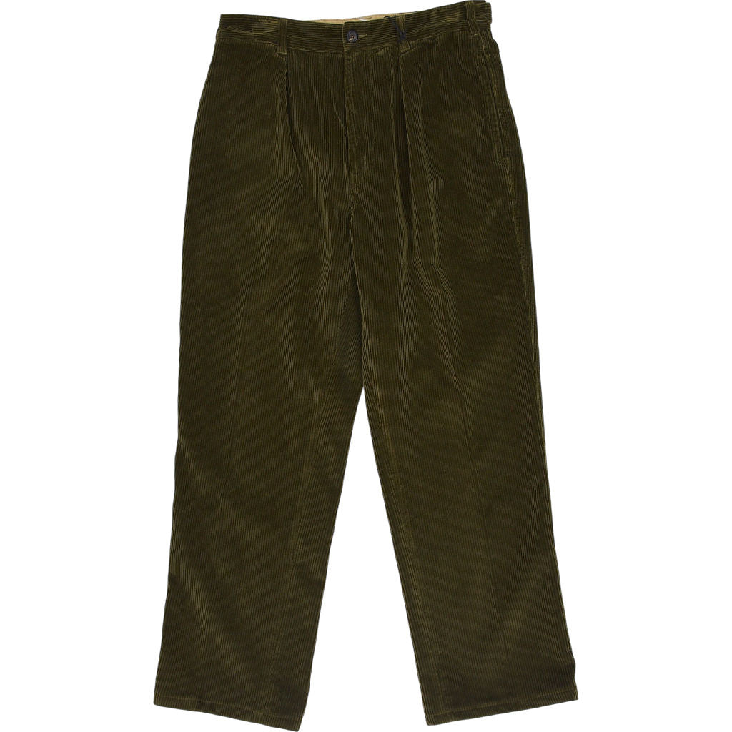 Drake's Corduroy Tan One Pleat Chinos W30"