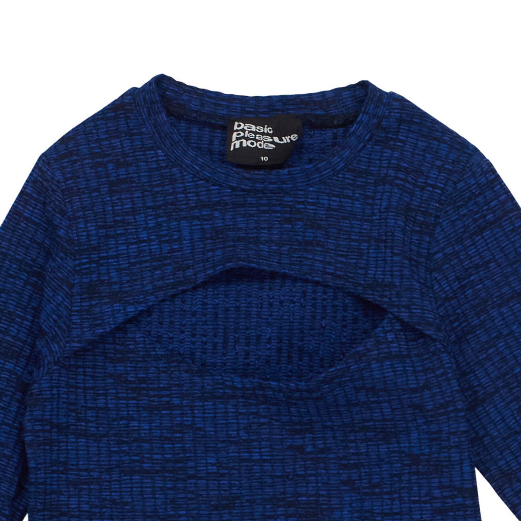 Basic Pleasure Mode Blue Patterned Top
