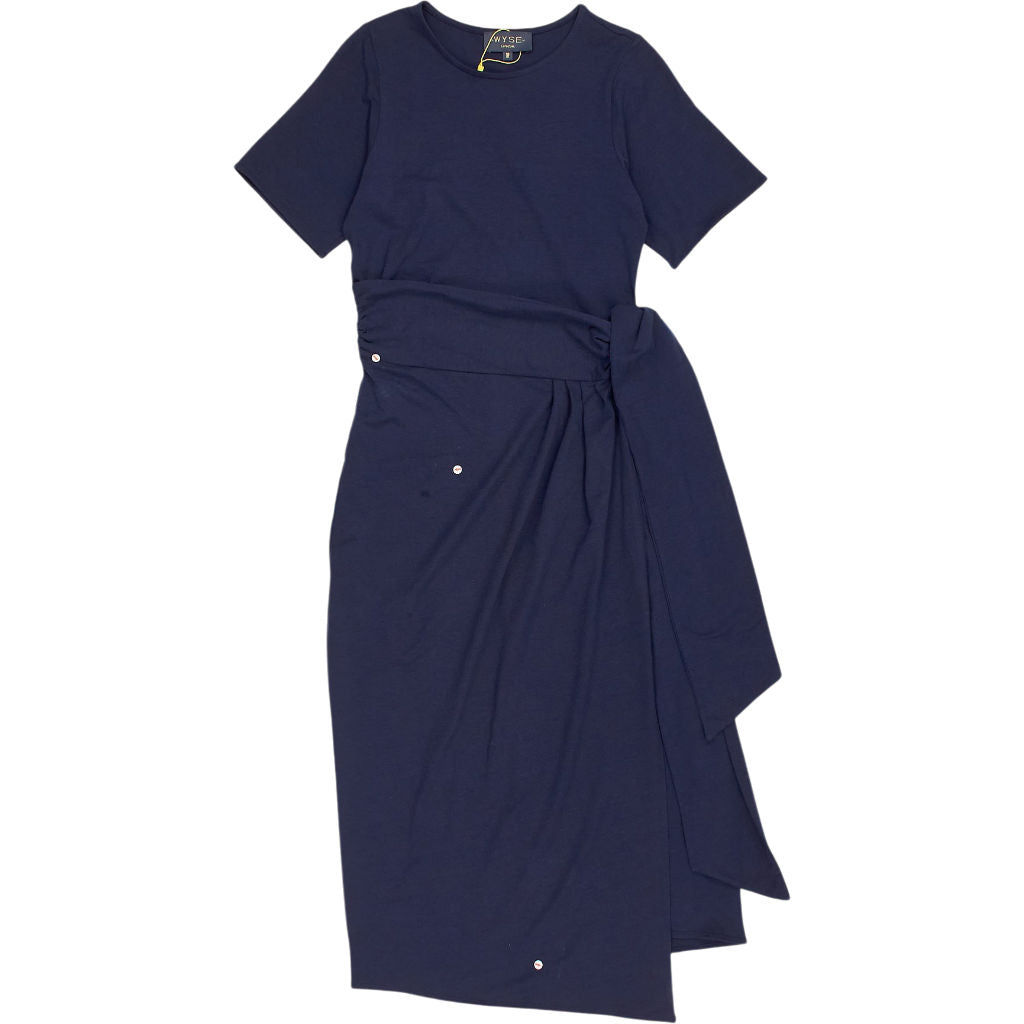 WYSE Navy Midi Dress