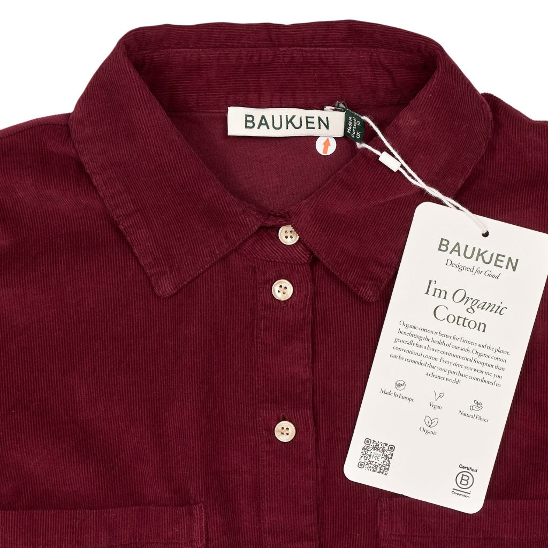 Baukjen Burgundy Corduroy Midi Dress