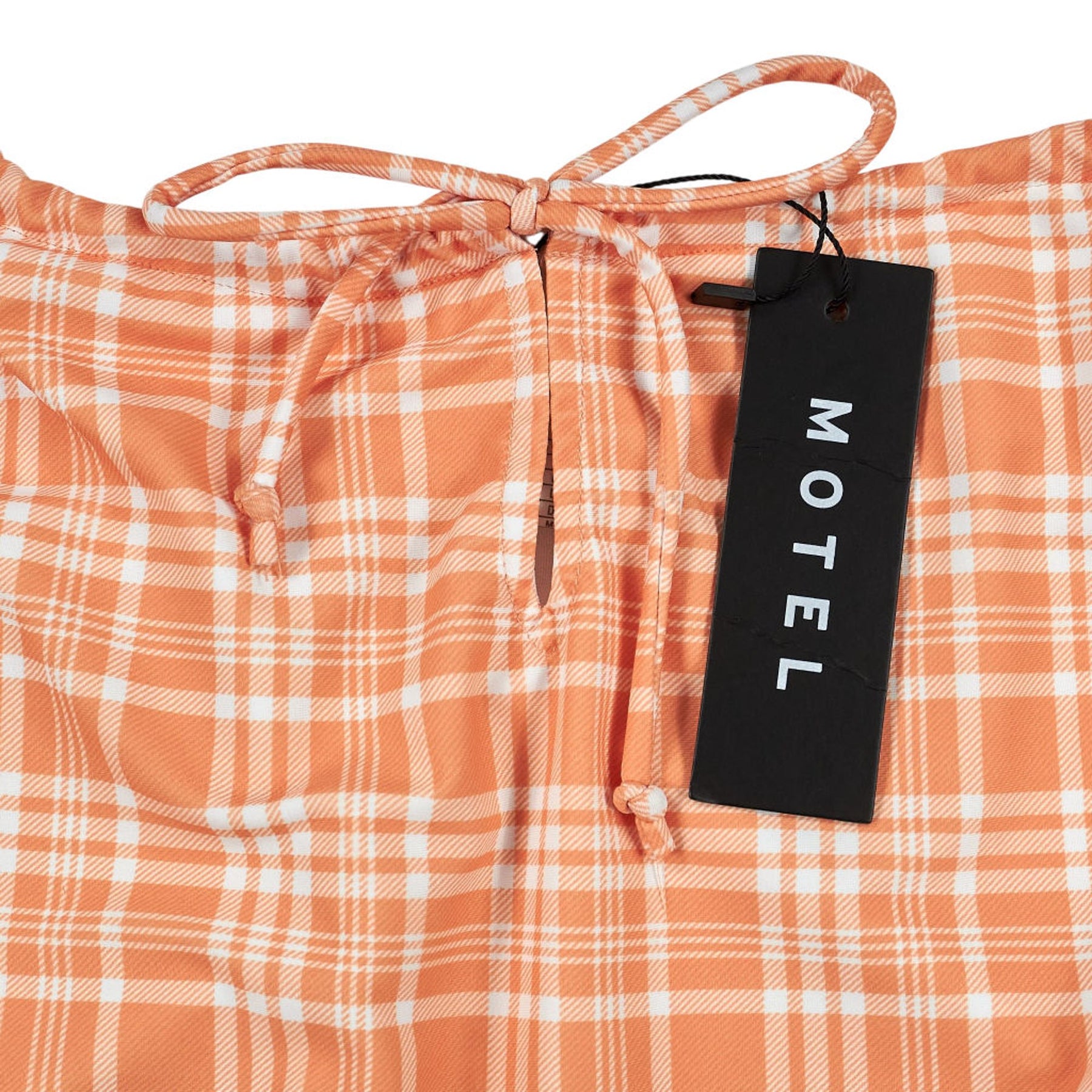 Motel Peach Check Dolty Swimsuit