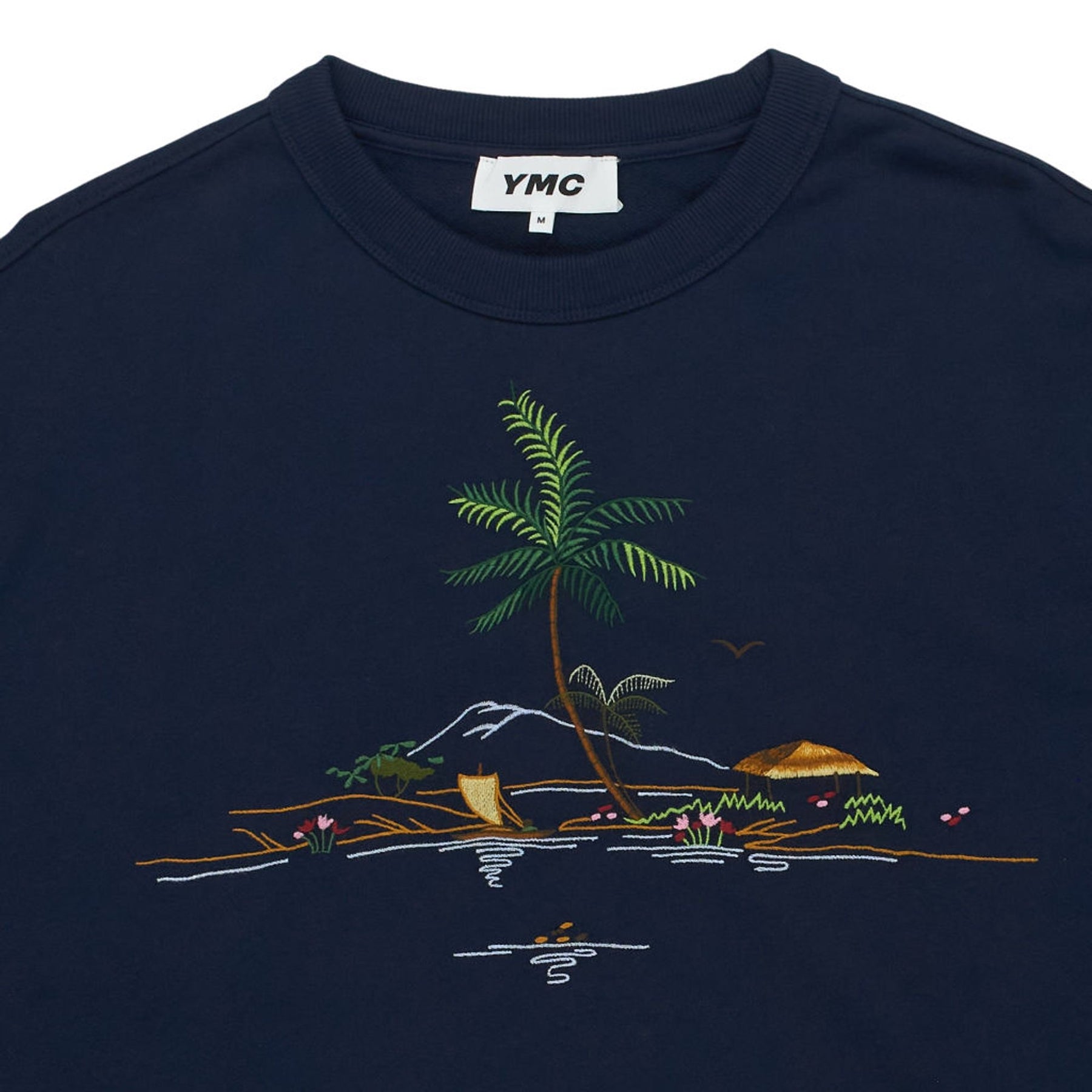 YMC Navy Embroidered Sweatshirt