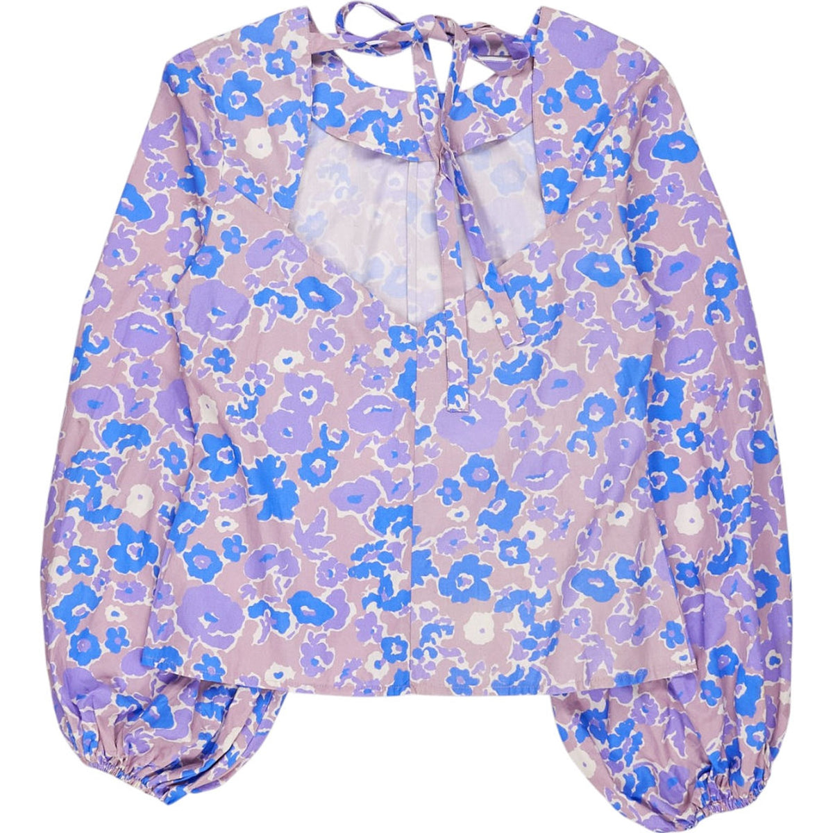 Omnes Purple Floral Long Sleeve Top