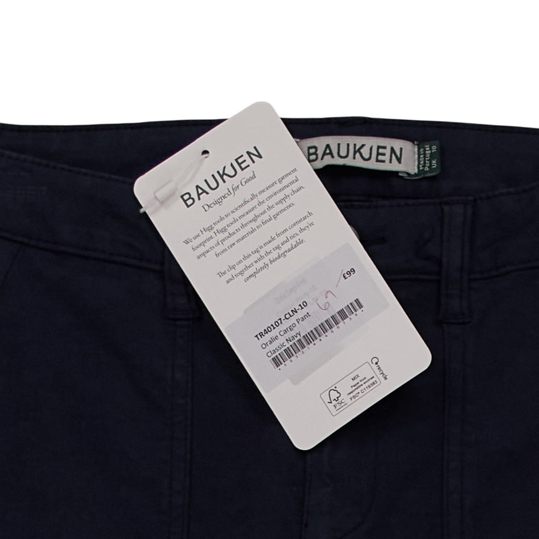 Baukjen Navy Oralie Cargo Pants UK 10