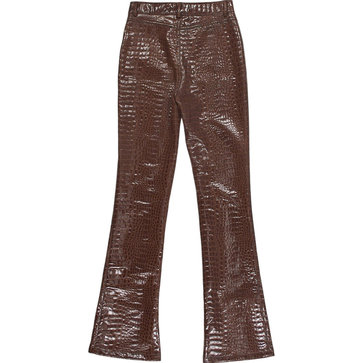 Motel Brown Croc Print Trousers