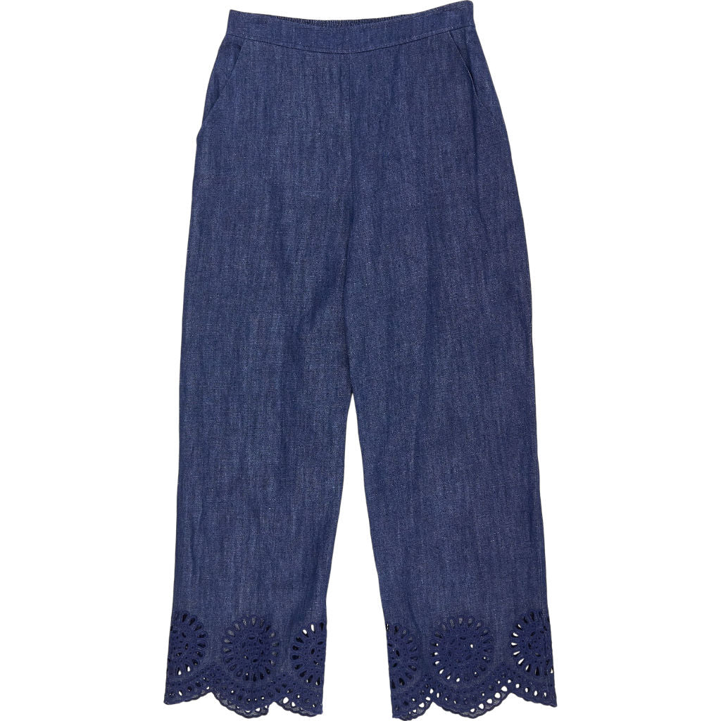 Wyse Blue Cropped Trousers 1, UK 8