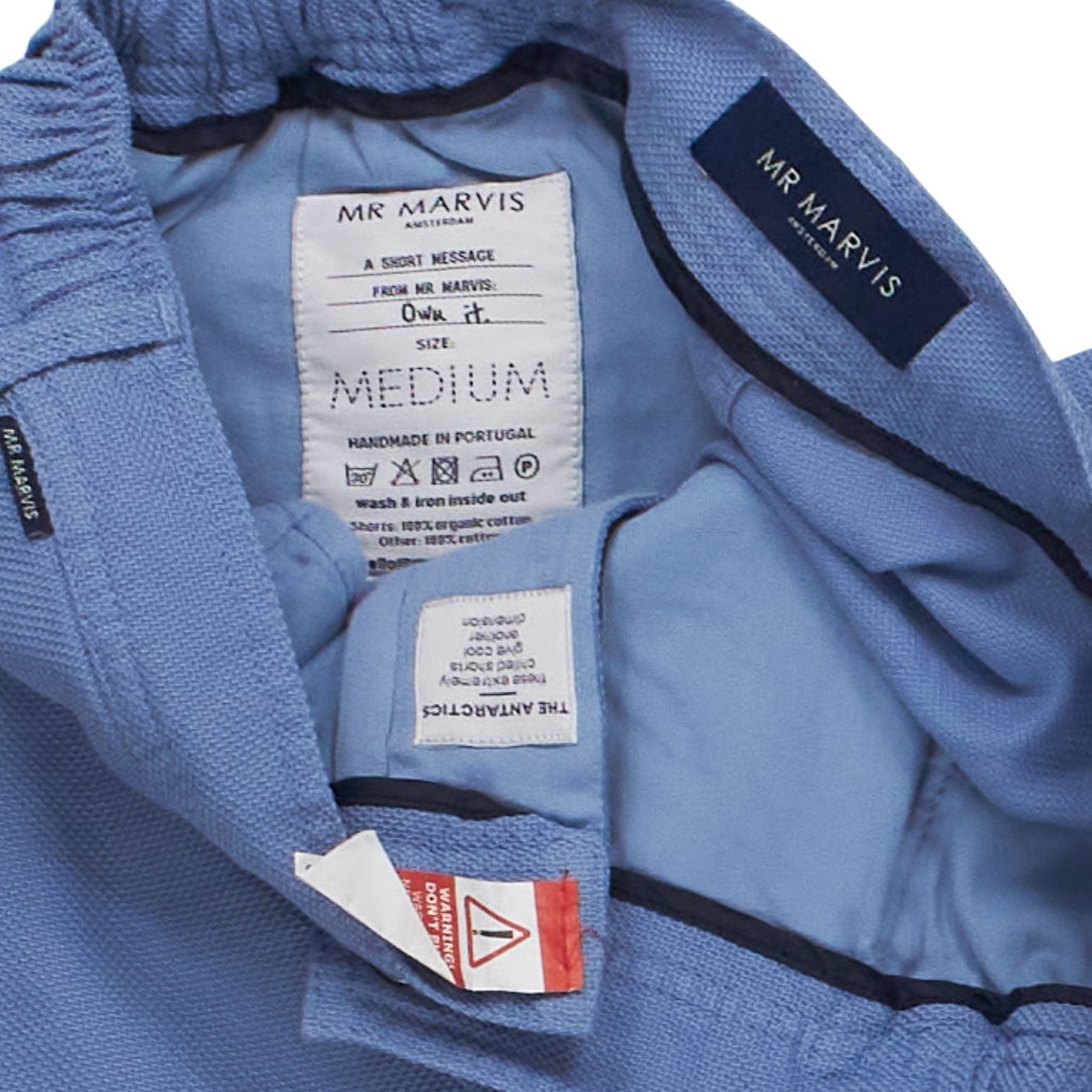 Mr Marvis Blue Cotton Shorts