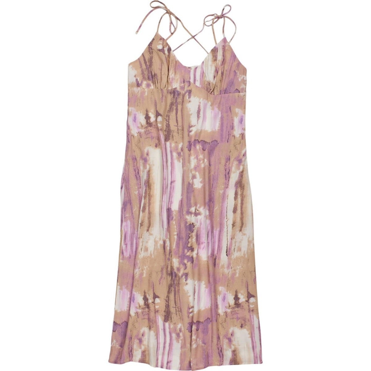Sisterhood Purple Print Strappy Dress