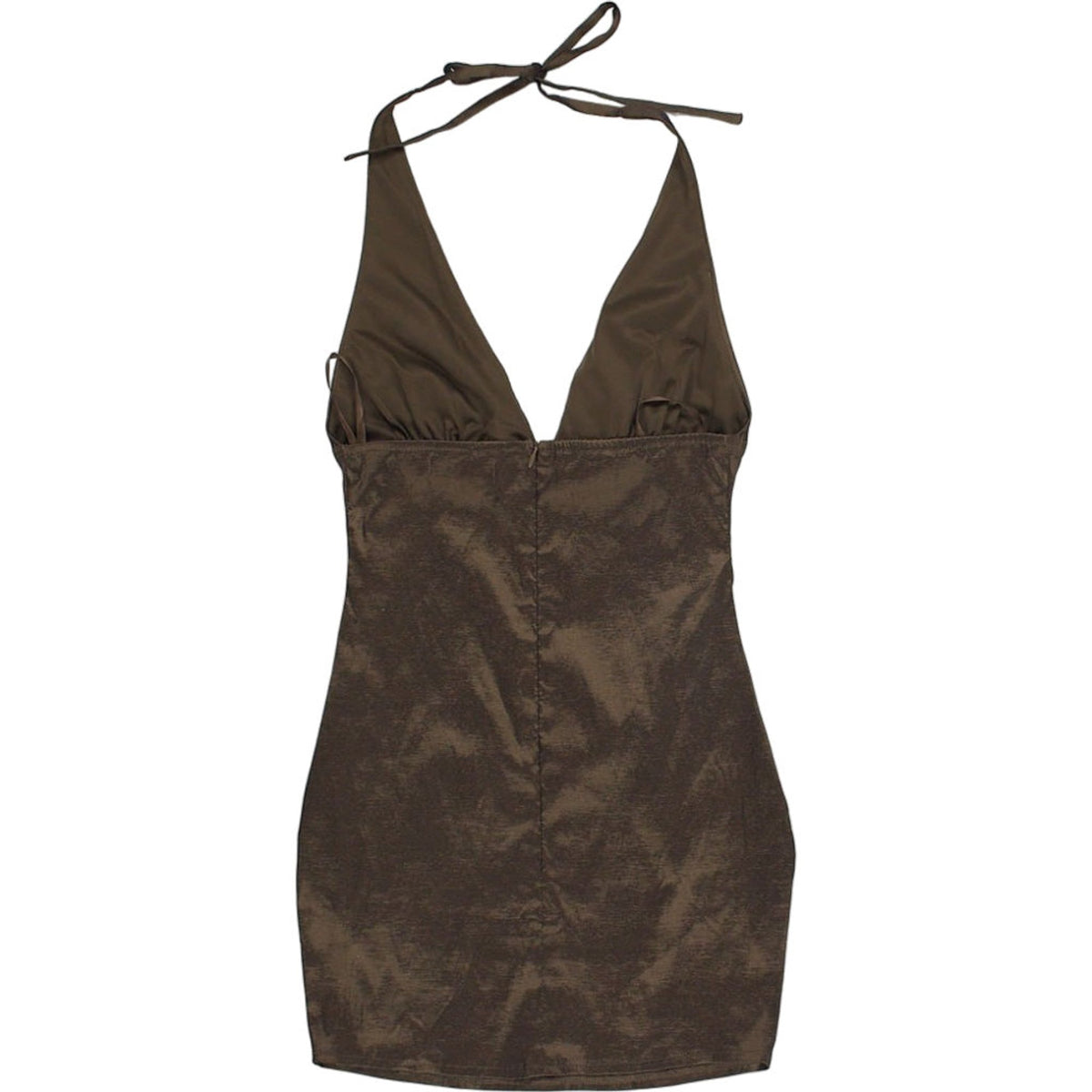 Motel Bronze Satin Coby Dress