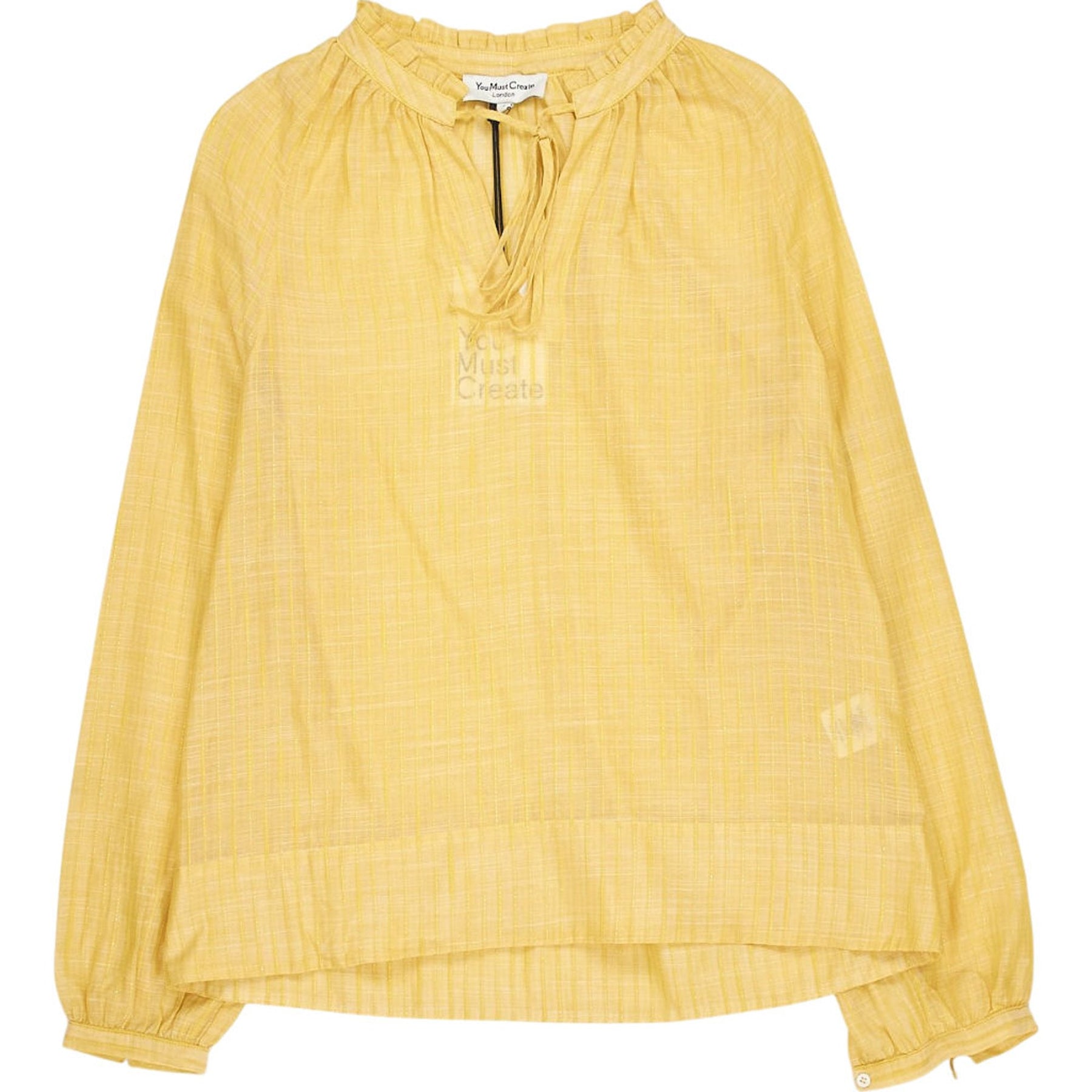 YMC Yellow Gathered Blouse 8