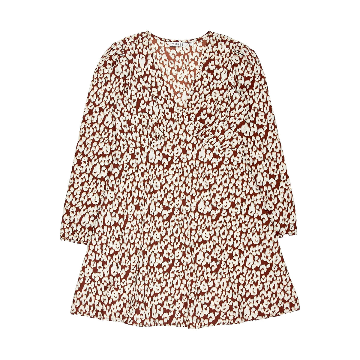 OMNES Brown Leopard Print Tunic