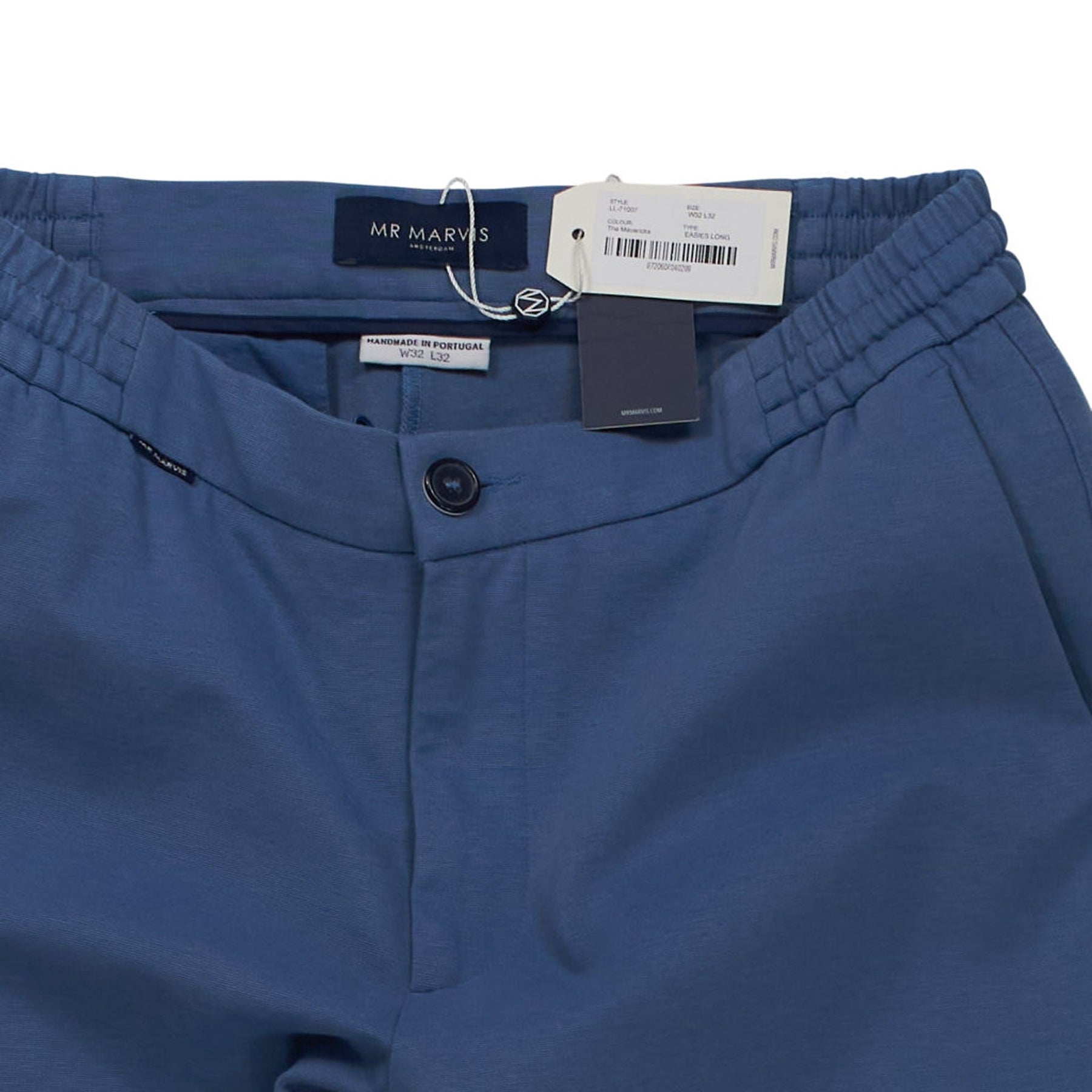 Mr Marvis Blue Elastic Waist Trousers
