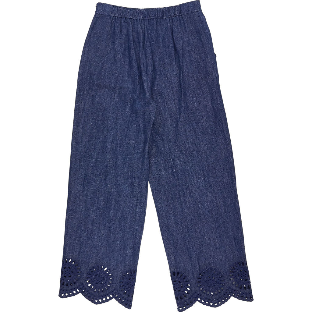 Wyse Blue Cropped Trousers 1, UK 8