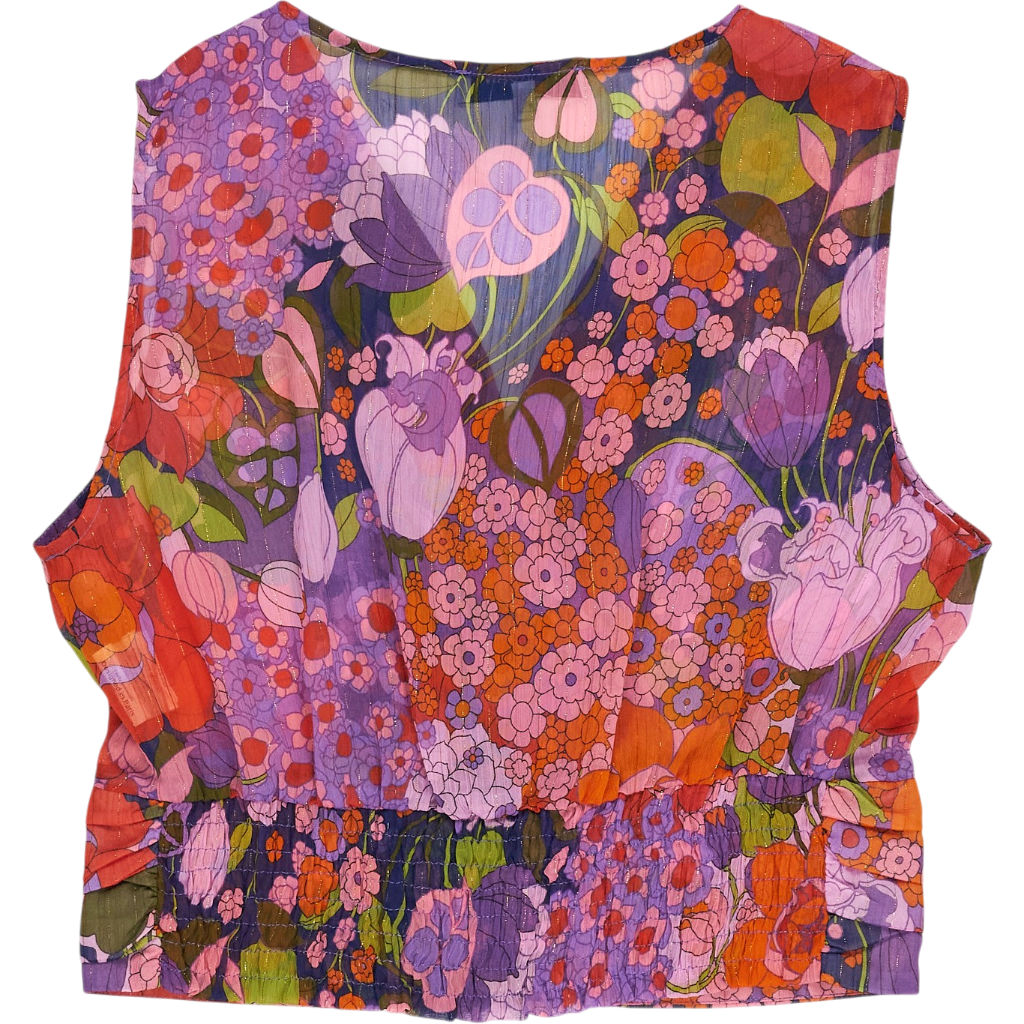 Morgan Multicolour Floral V-Neck Top