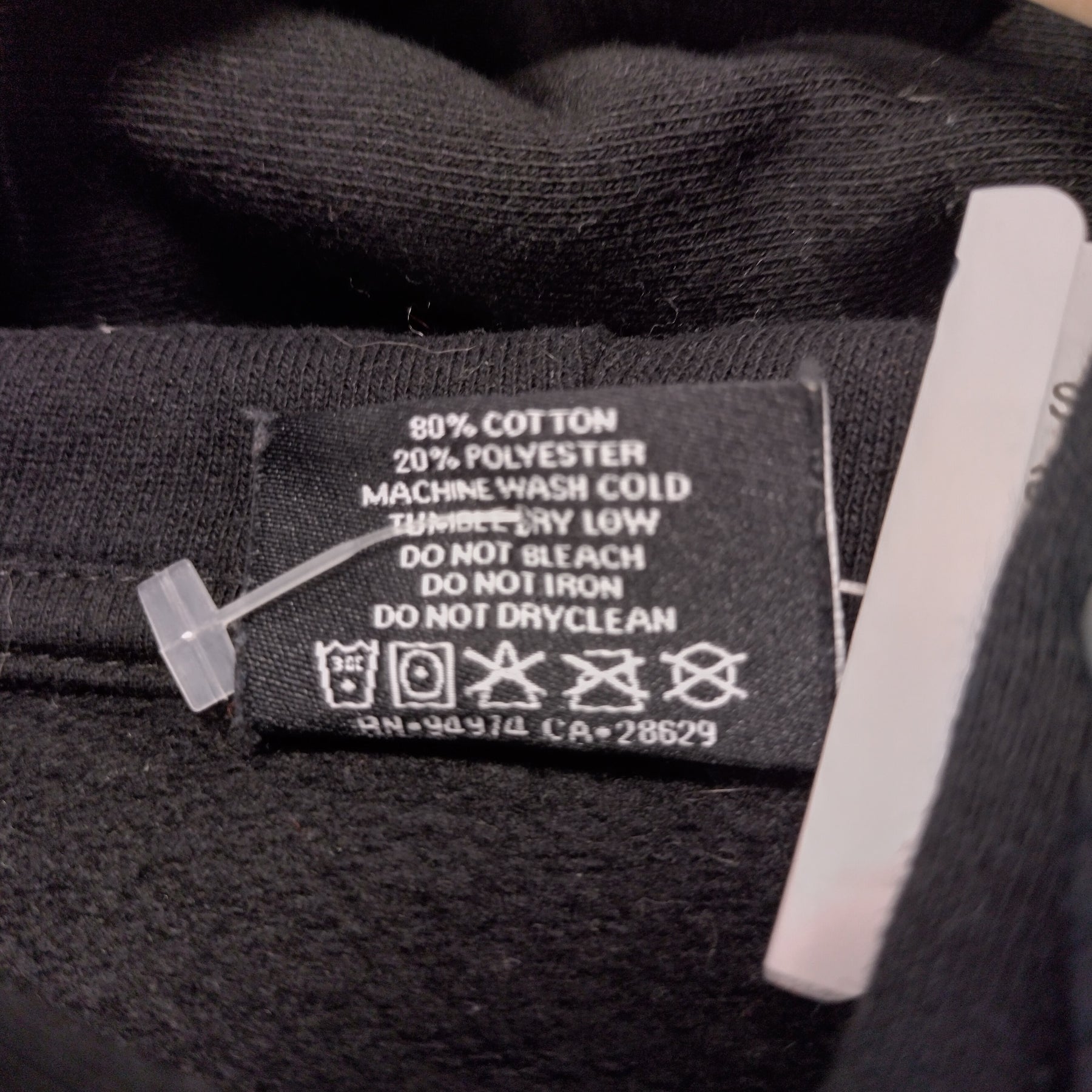 Stussy Black Hoodie Cotton Blend