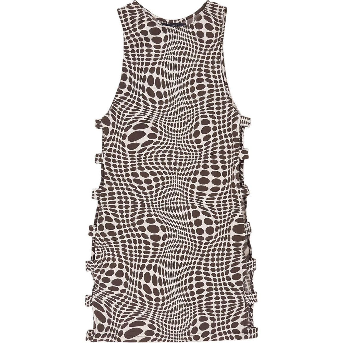 Motel Brown Adar Optic Polka Dress