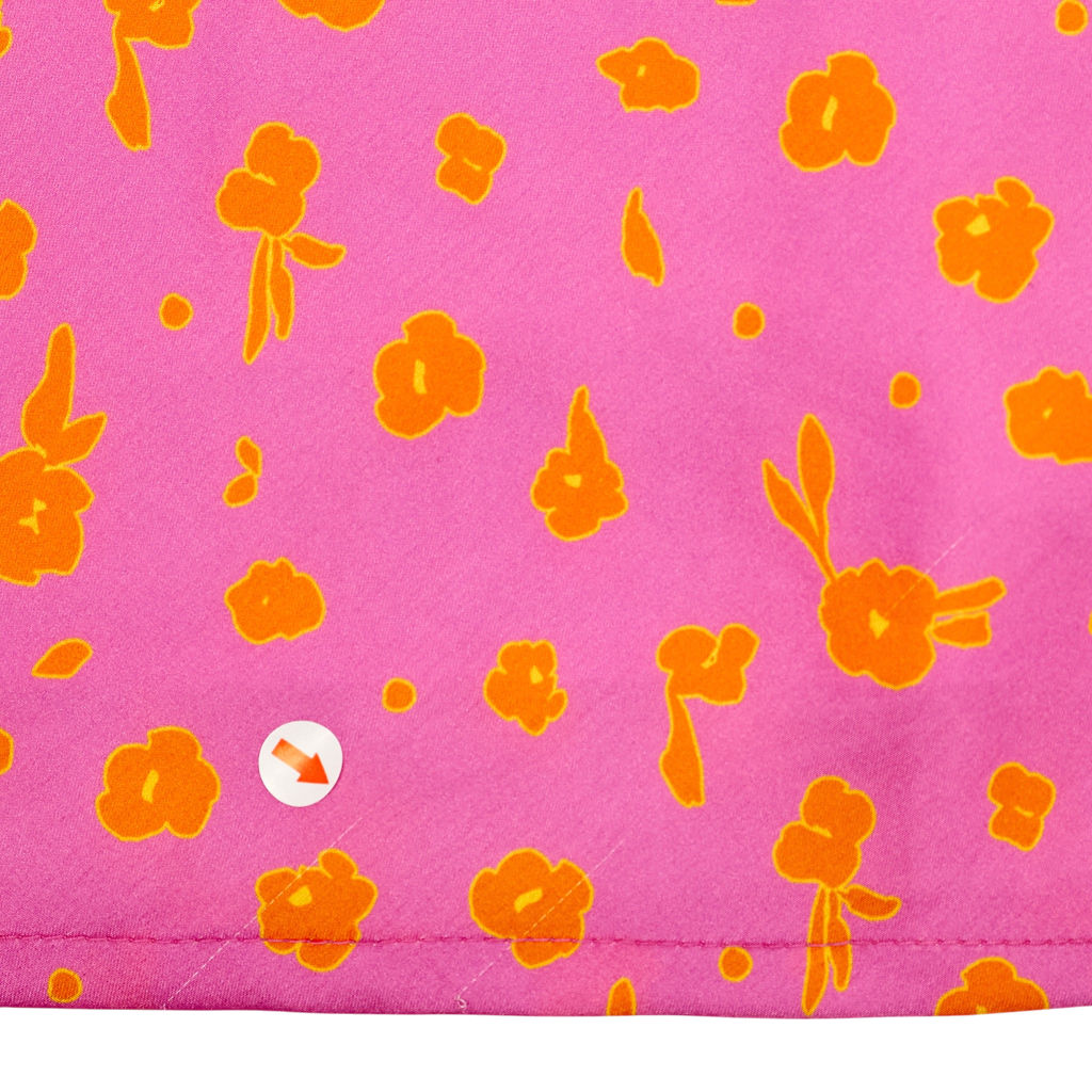 OMNES Pink Abstract Woolf Dress