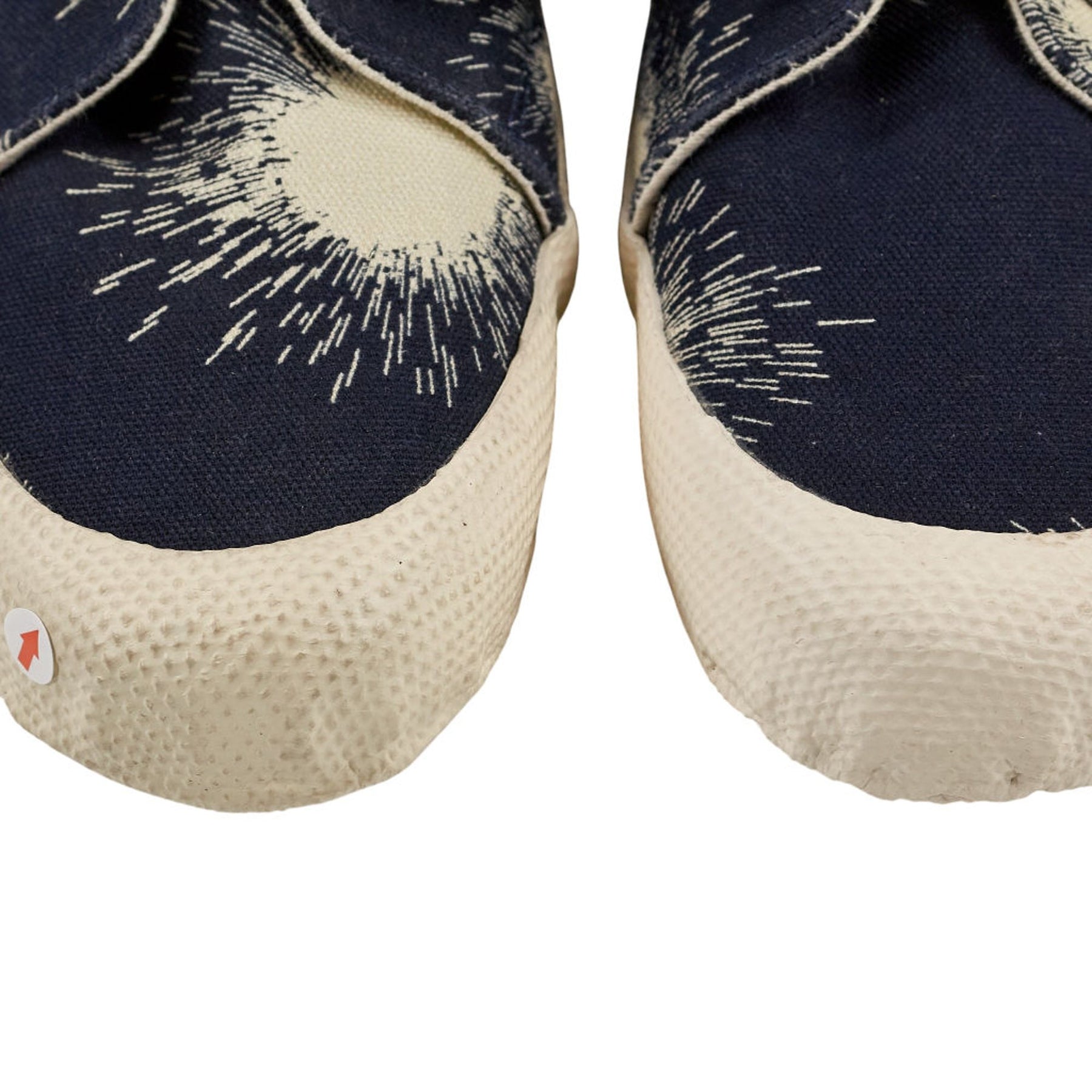YMC Navy Patterned Trainers