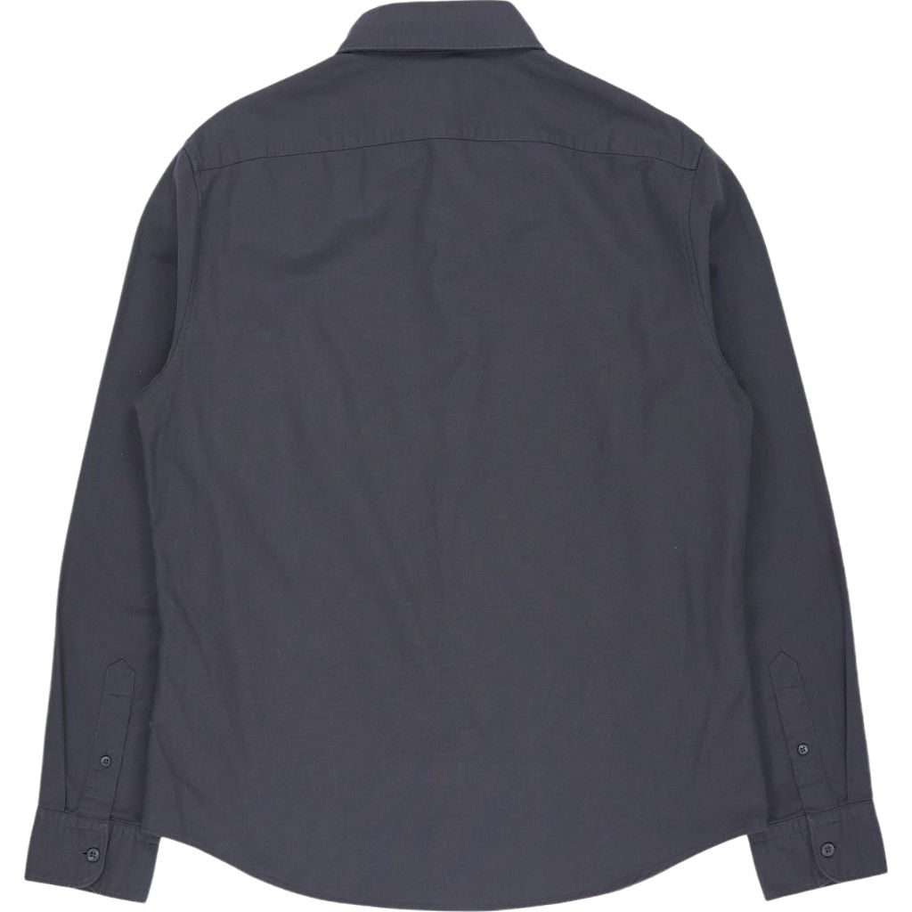Moss Black Cotton Long Sleeve Shirt