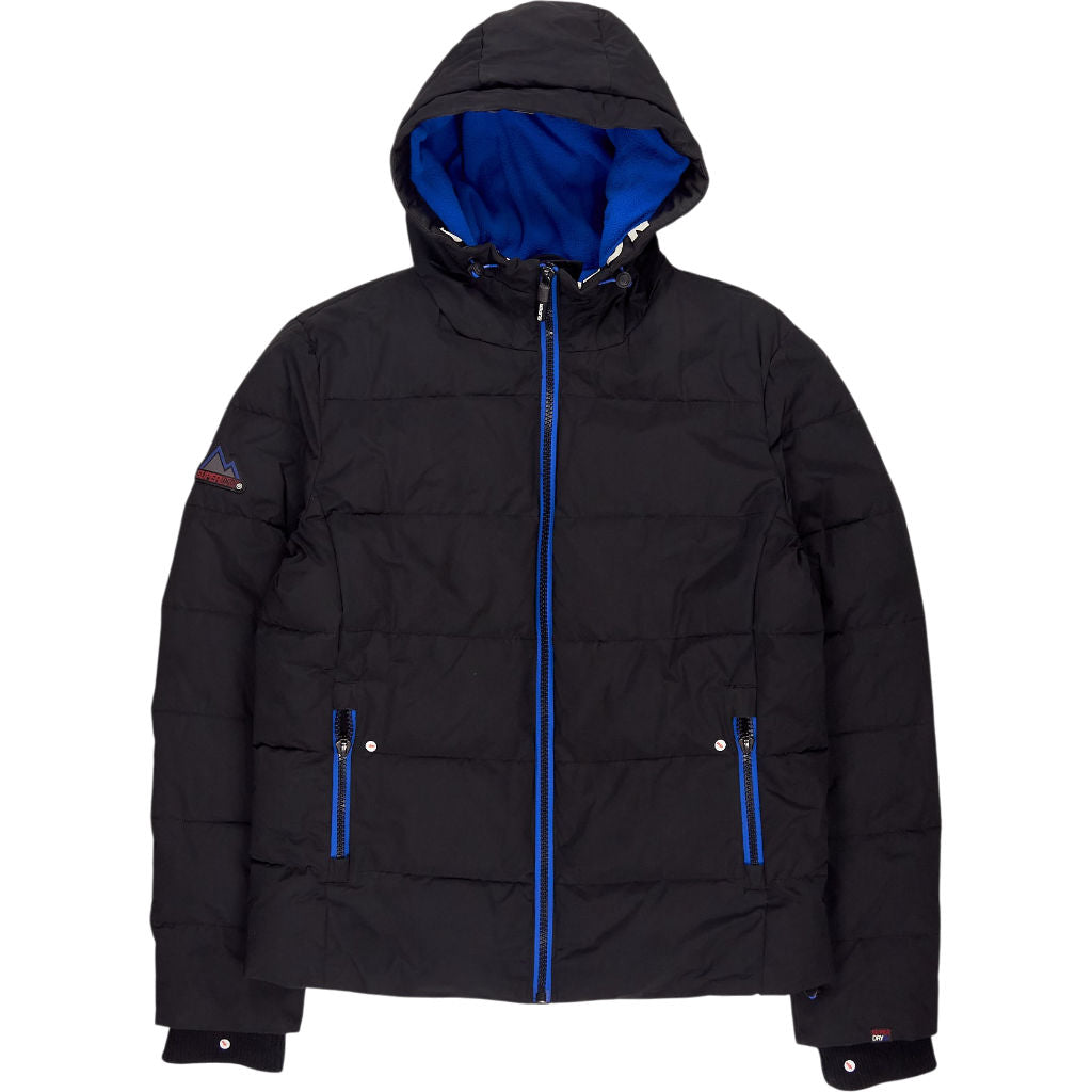 Superdry Black Blue Puffer Jacket