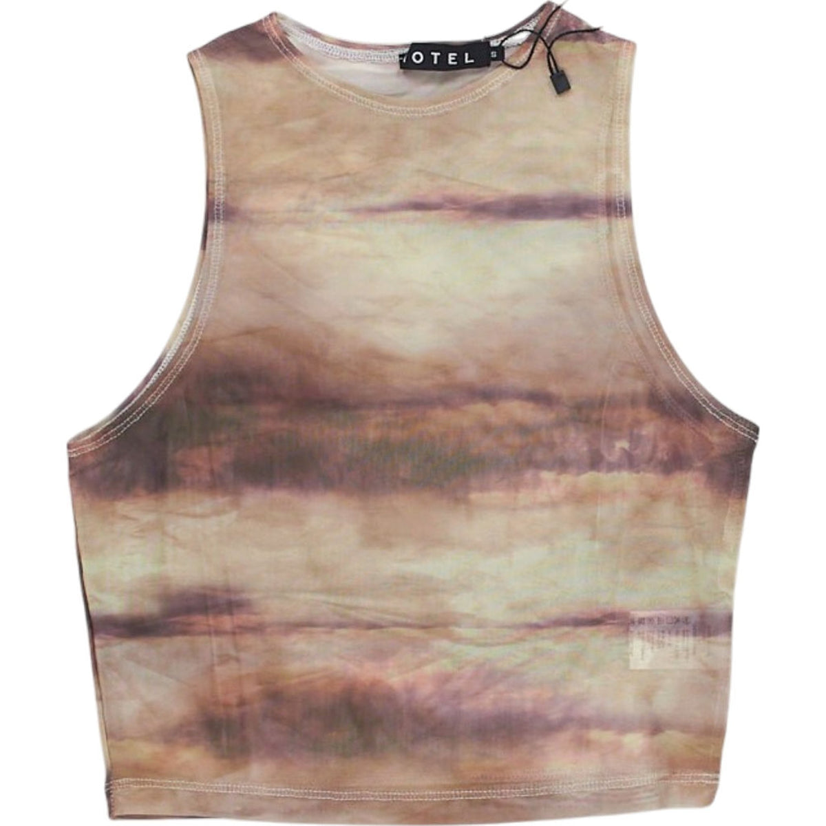 Motel Multicolour Tie-Dye Crop Top