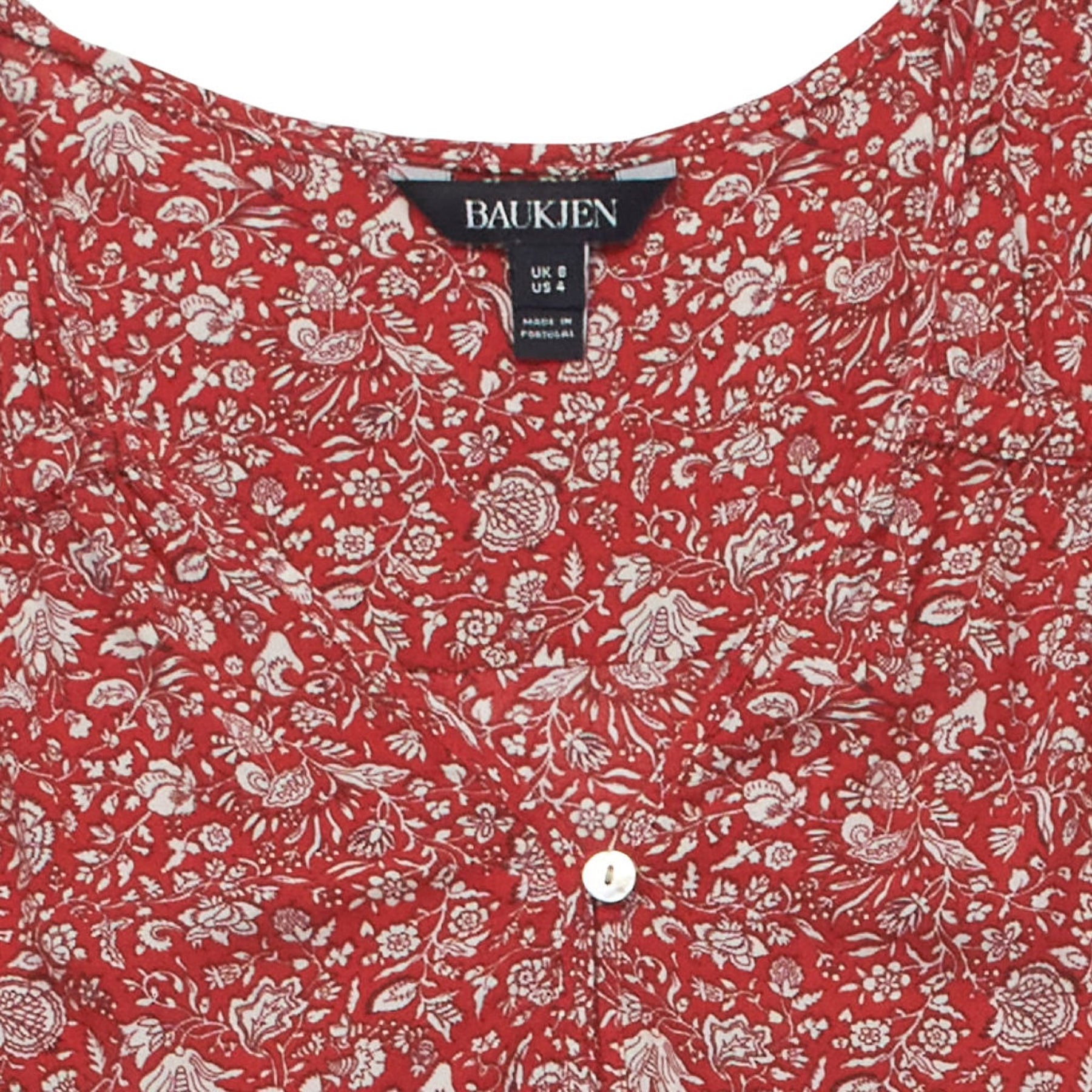 Baukjen Red Floral Sleeveless Top