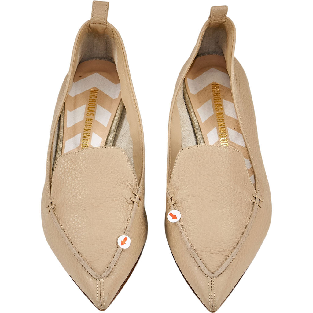 Nicholas Kirkwood Beige Leather Loafers