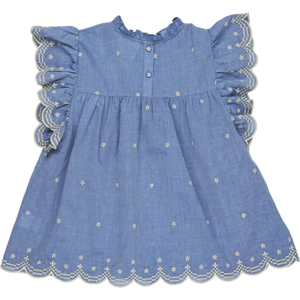 Bonté Blue Smocked Top