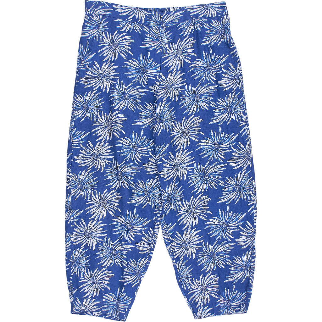 Seasalt Cornwall Blue Floral Linen Trousers