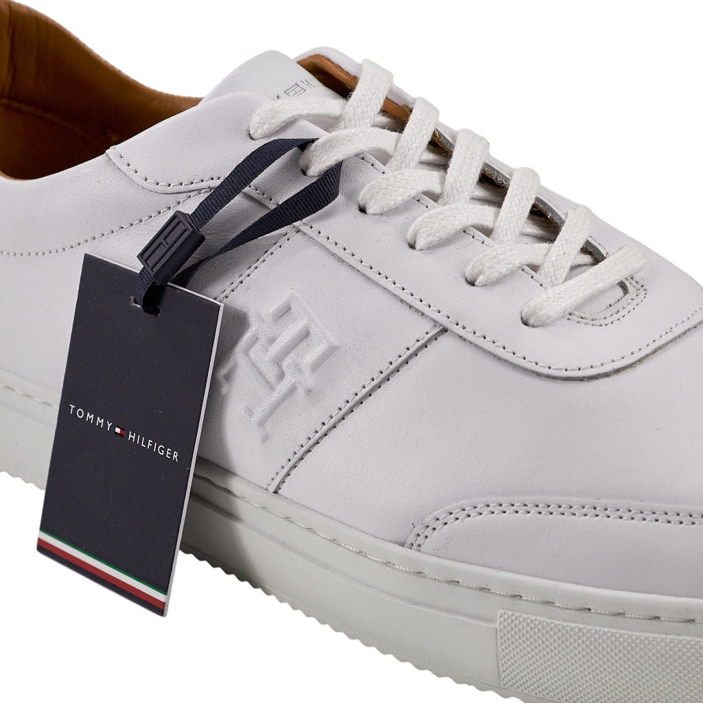 Tommy Hilfiger White Leather Trainers