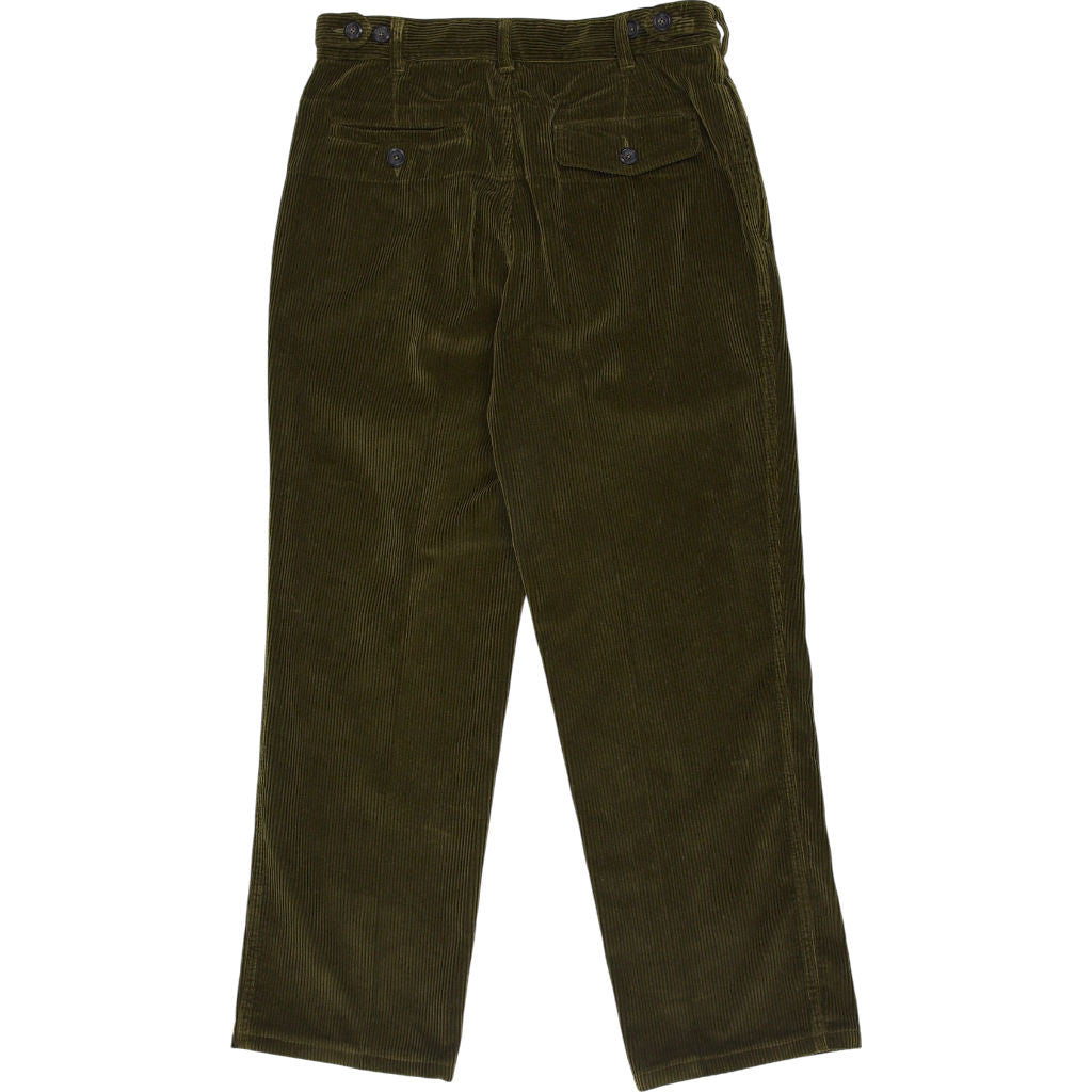 Drake's Corduroy Tan One Pleat Chinos W30"