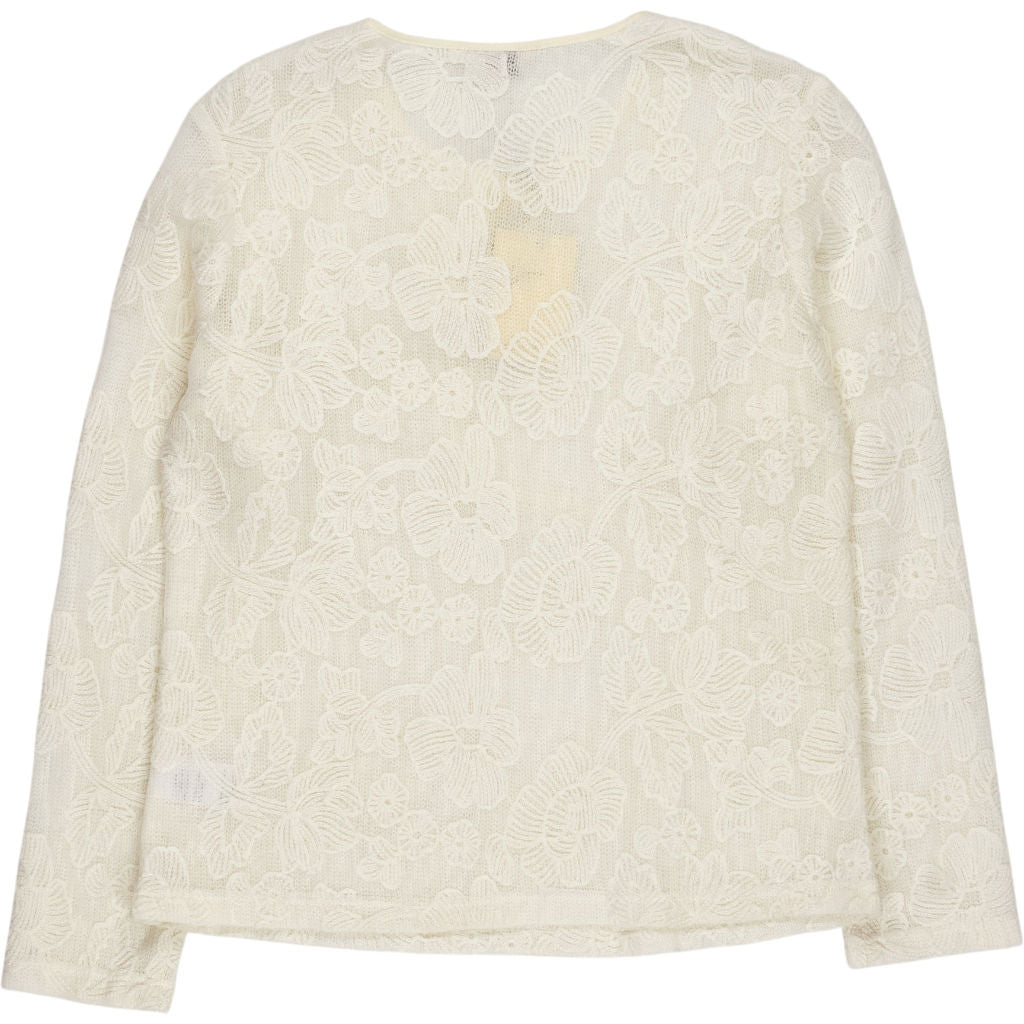 Jovonna Cream Floral Lace Top