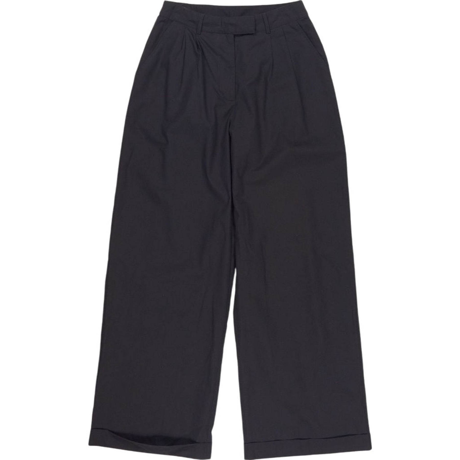 OMNES Black Wide Leg Trousers