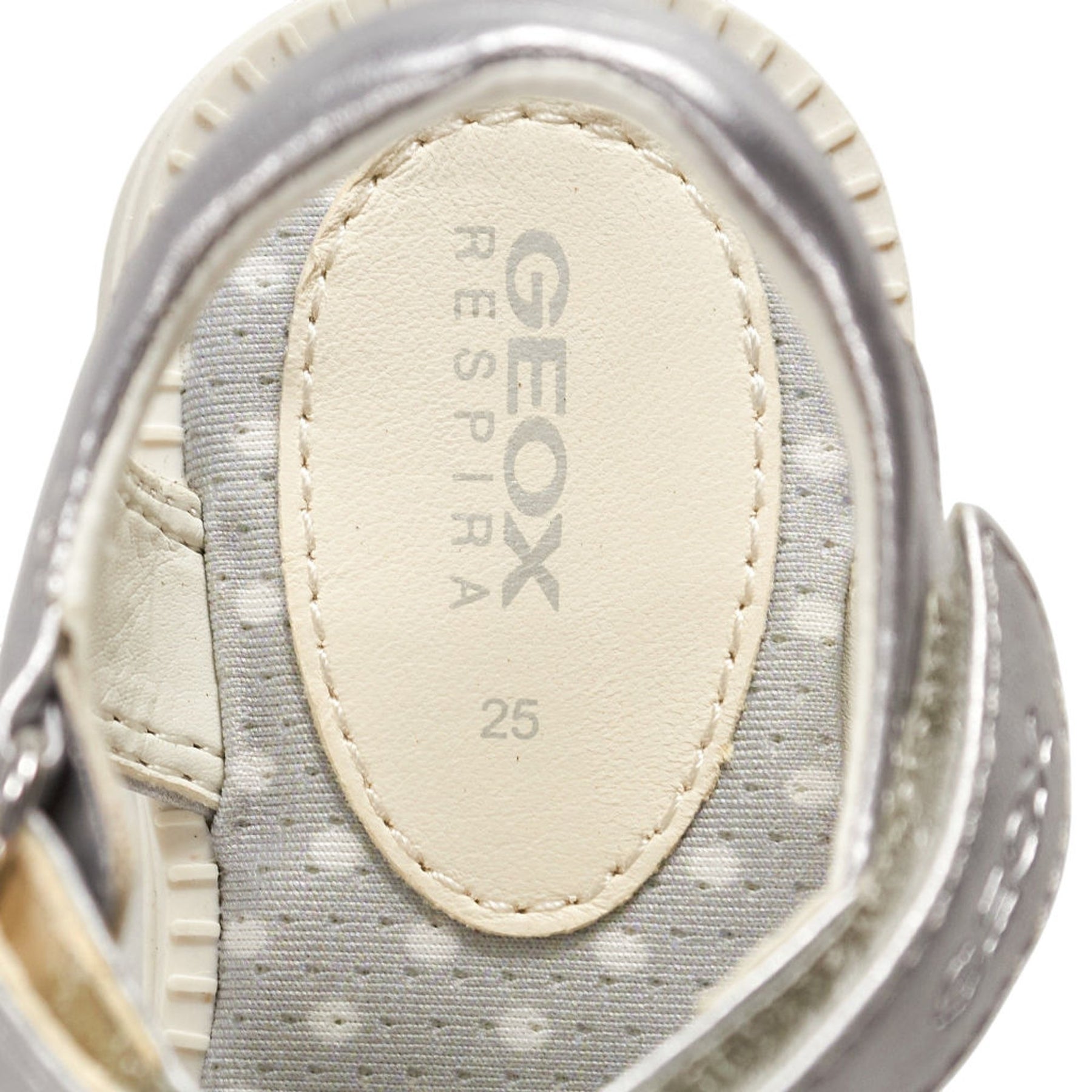Geox Silver J.Karly Sandals Floral Accents