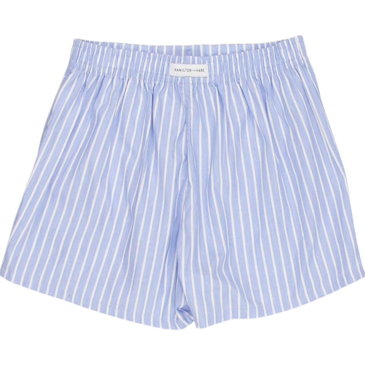 Hamilton + Hare Blue Striped Shorts