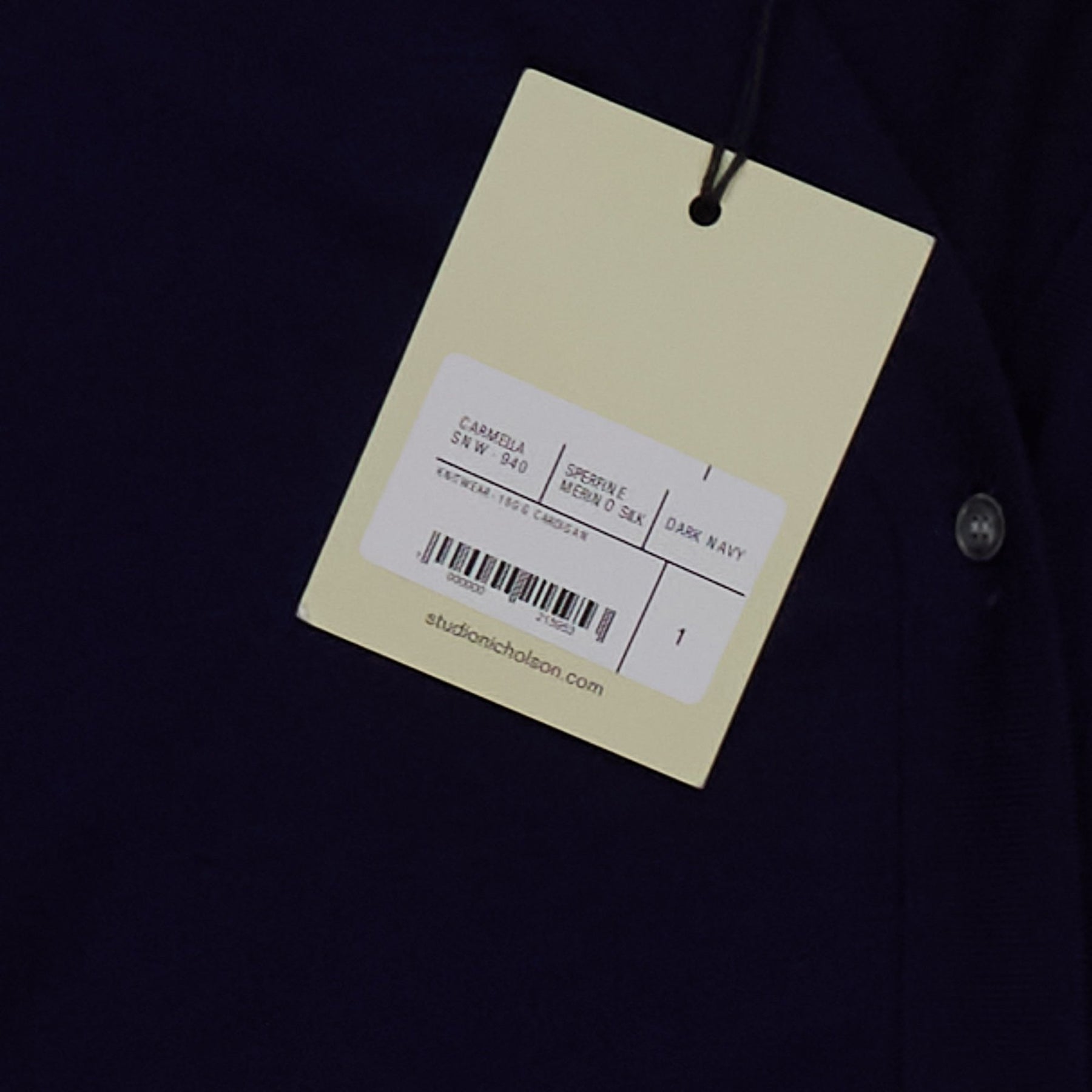 Studio Nicholson Dark Navy Camelia Cardigan