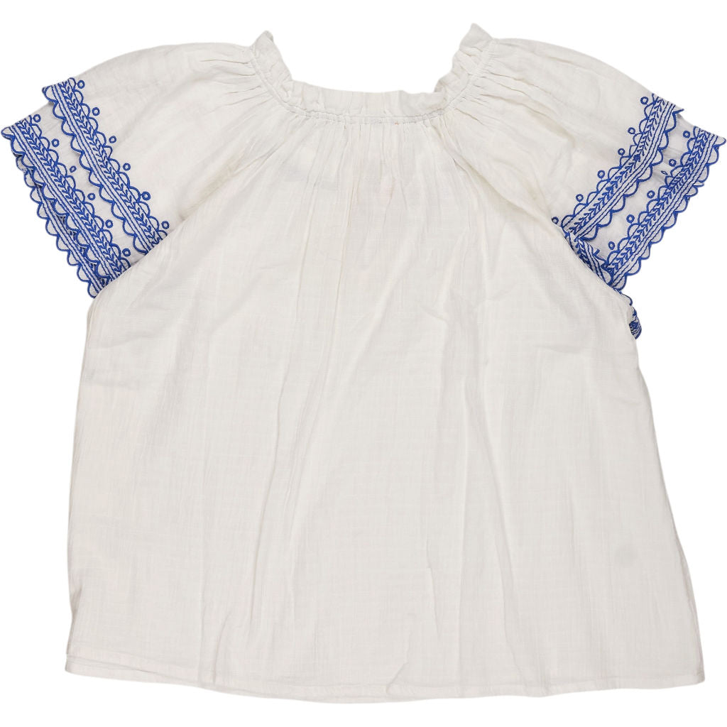Bonté White Meile Top Embroidered