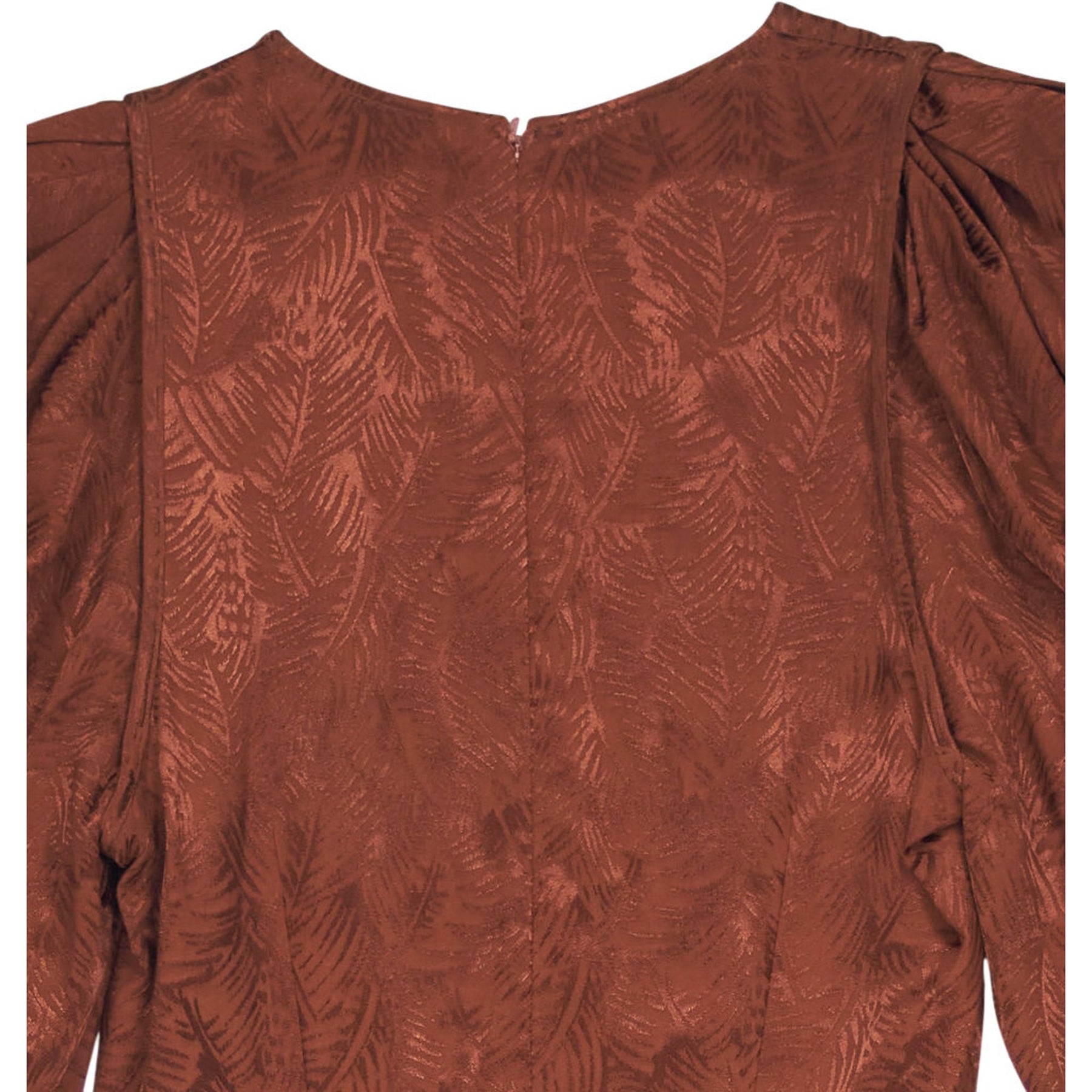 Vivere Dark Camel Mila Dress Full Sleeve