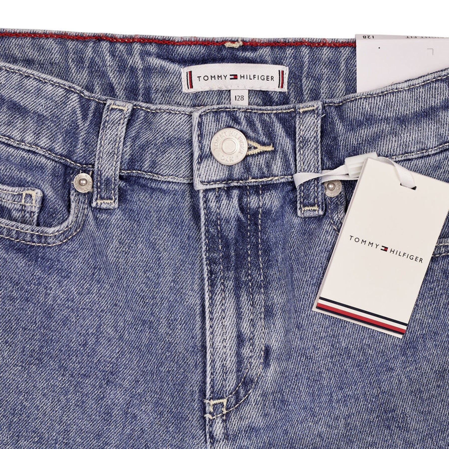 Tommy Hilfiger Blue Denim Girlfriend Shorts