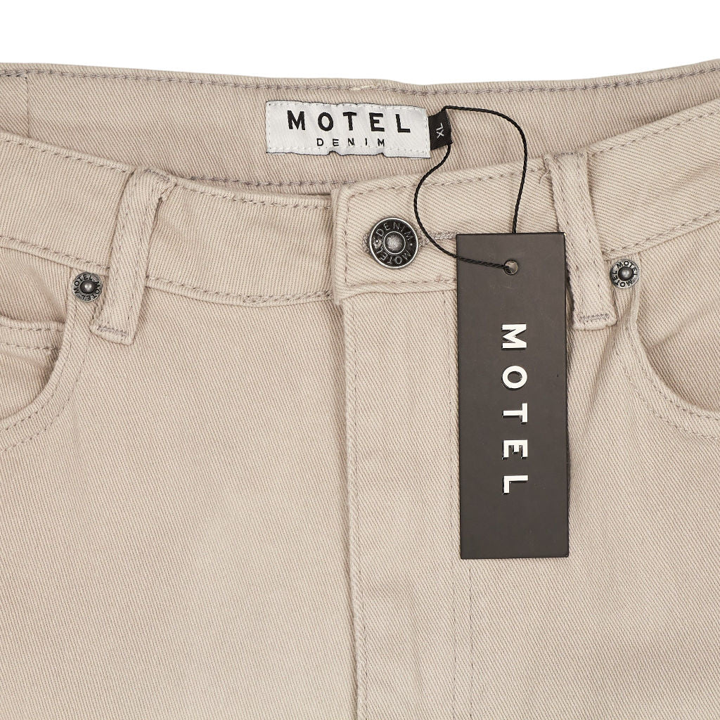 Motel Beige Straight Leg Jeans Size XL/31L