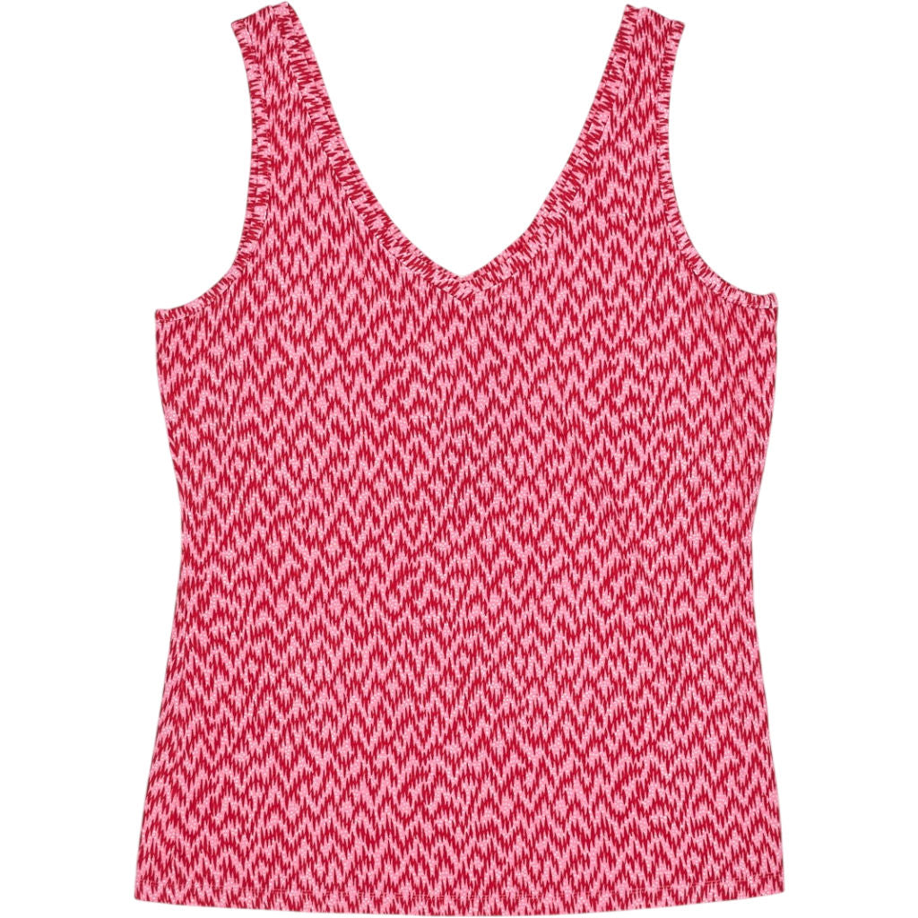 Hush Pink Red Zig Zag Sally Vest